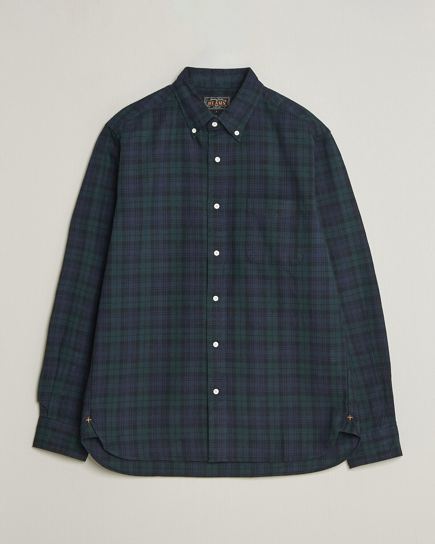 Herre | Skjorter | BEAMS PLUS | Button Down Shirt Black Watch