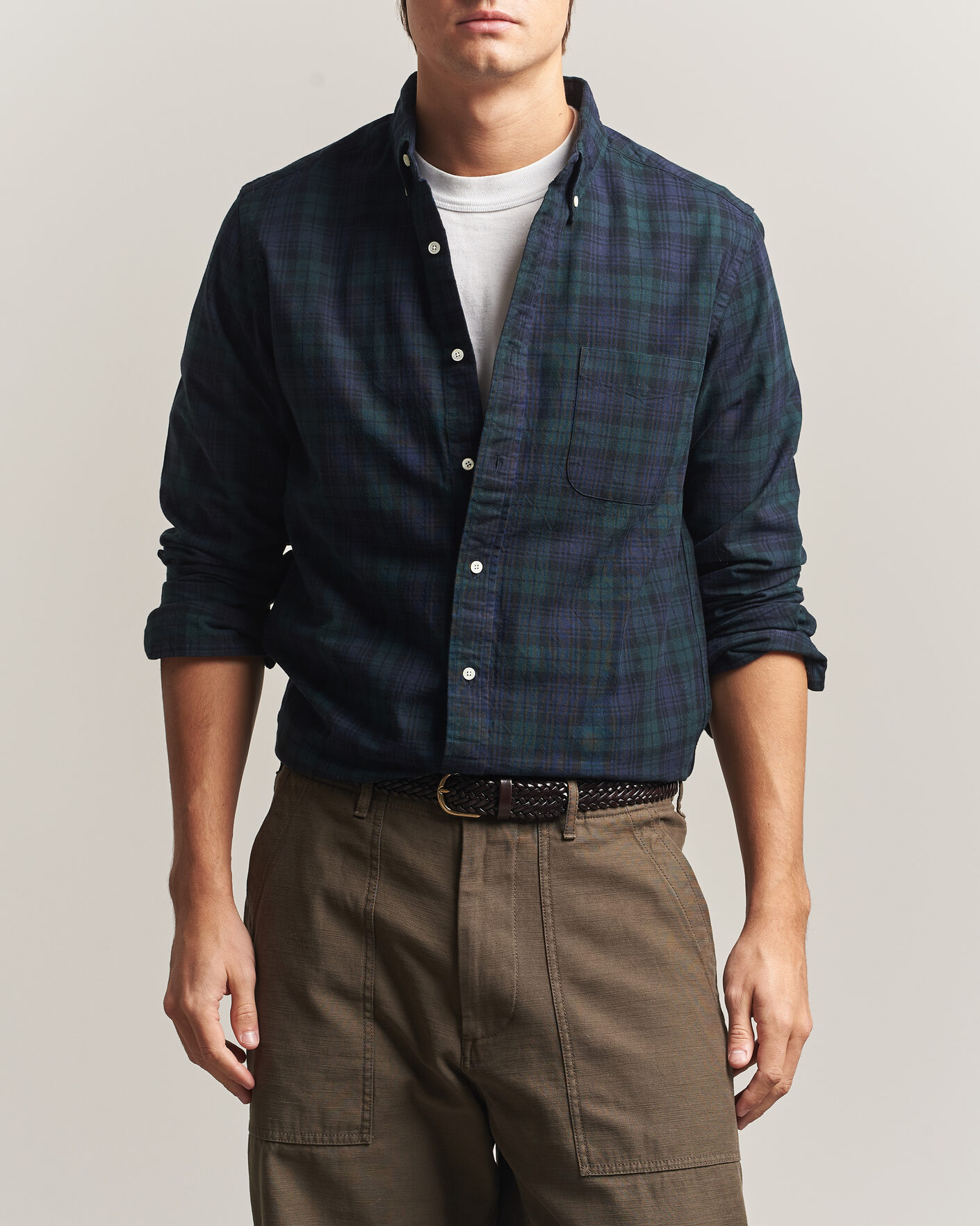 Herre | Skjorter | BEAMS PLUS | Button Down Shirt Black Watch