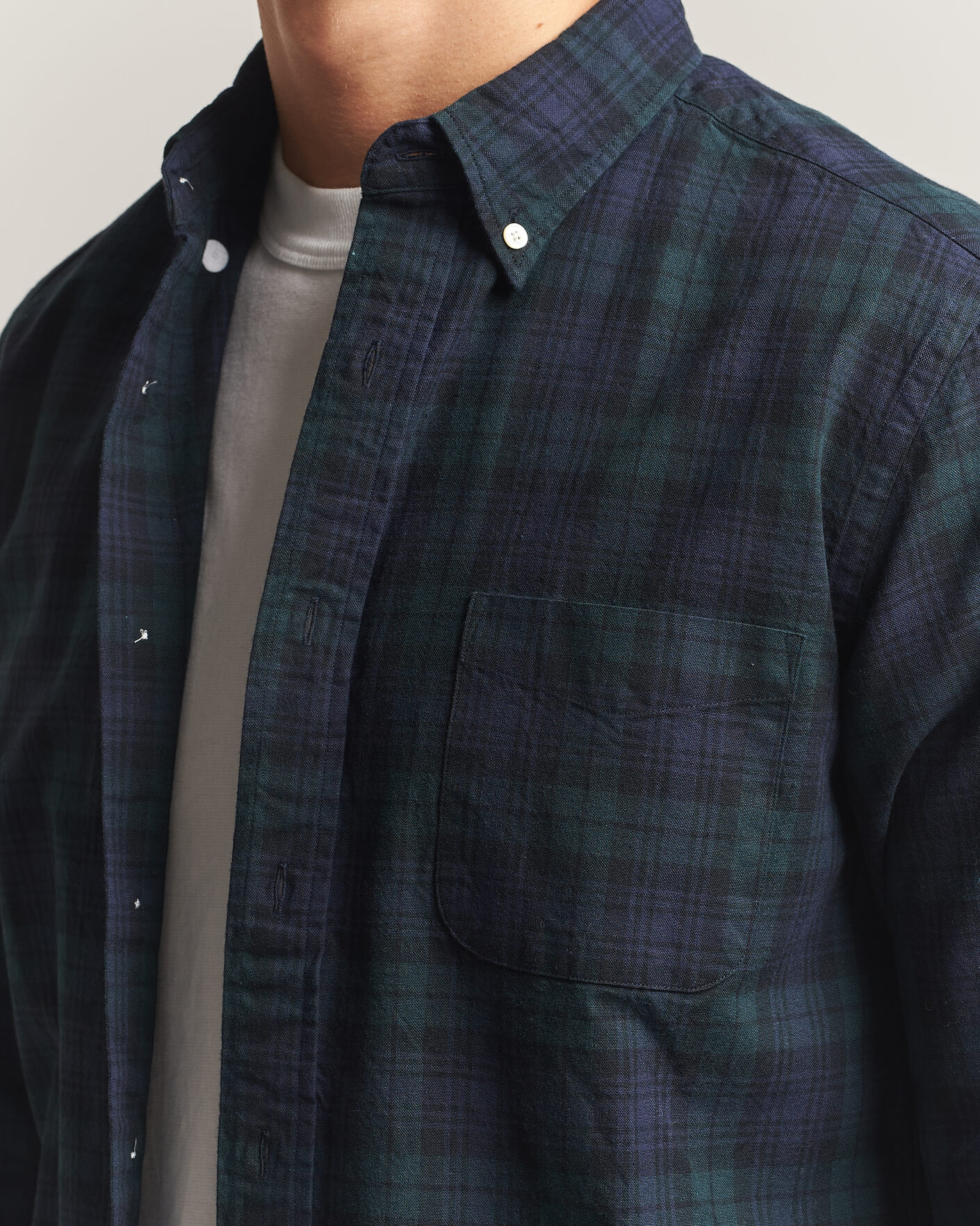 Herre | Skjorter | BEAMS PLUS | Button Down Shirt Black Watch
