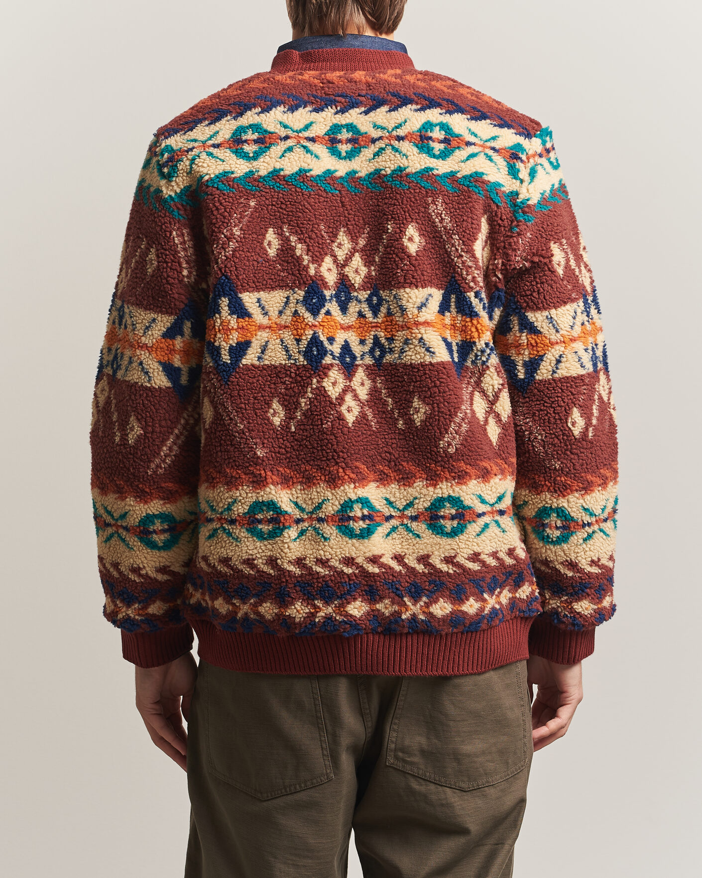 Herre | Trøjer | BEAMS PLUS | Boa Jacquard Cardigan Brown