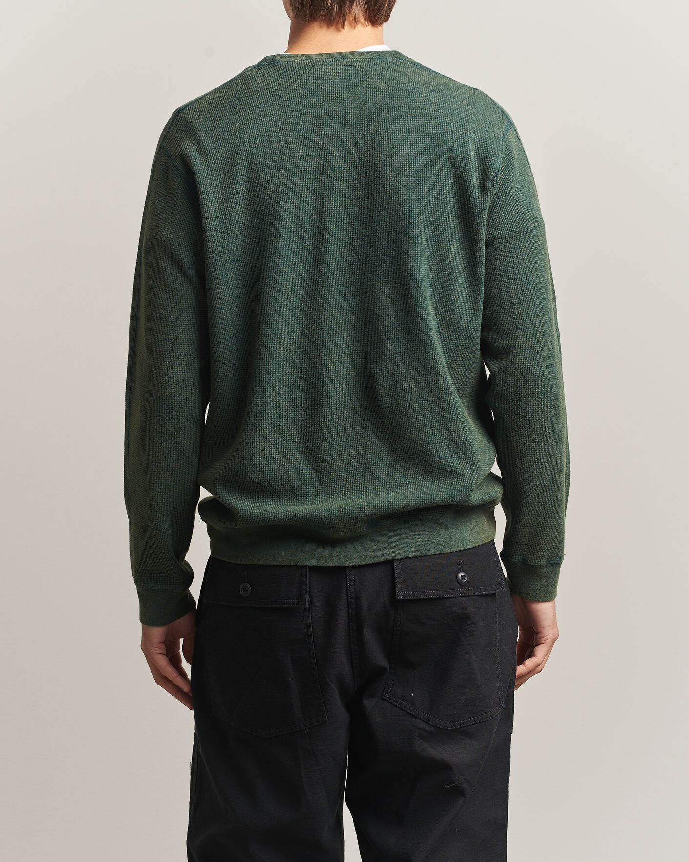 Herre | T-Shirts | BEAMS PLUS | Fade Thermal Crew Green