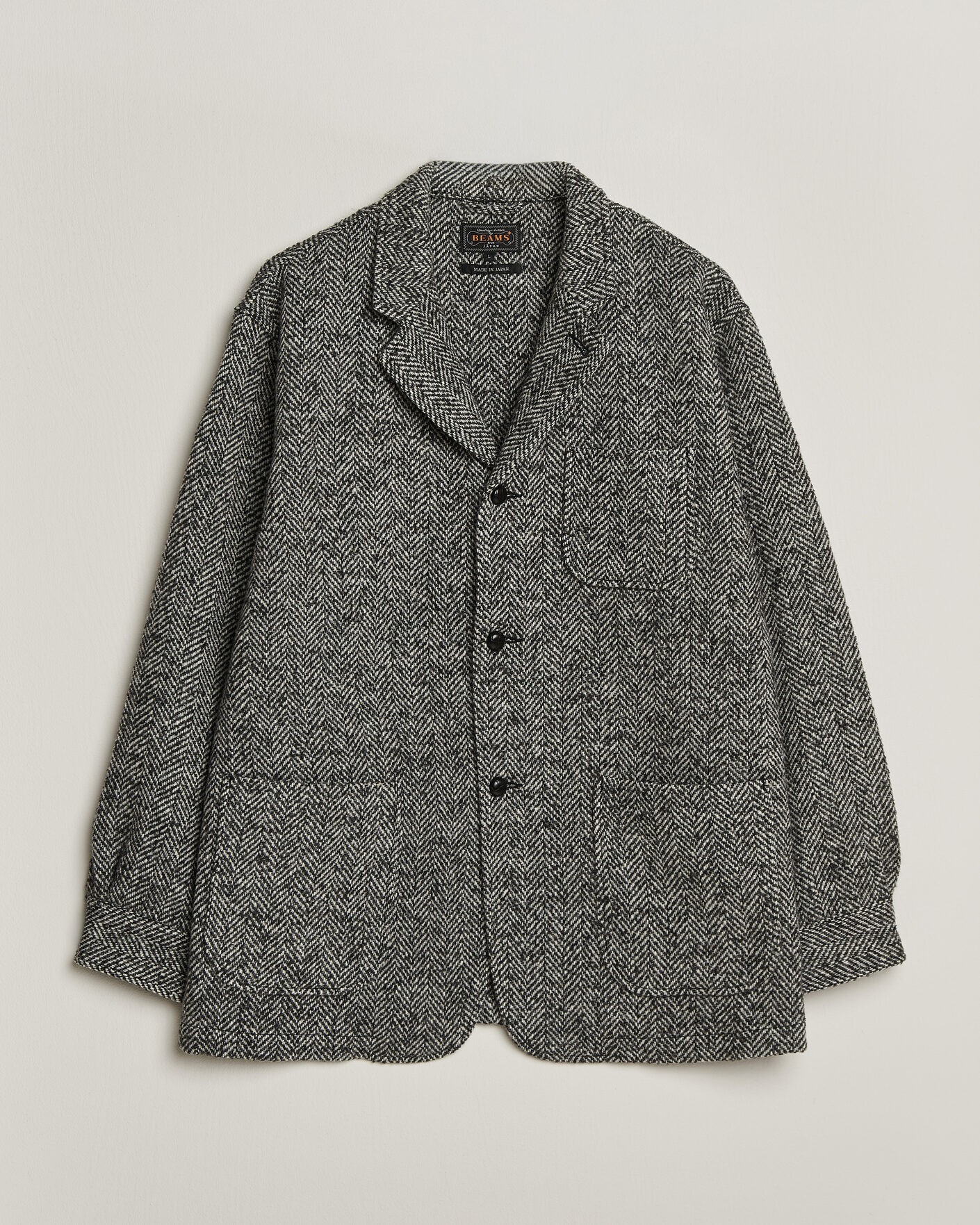 Herre | Jakker | BEAMS PLUS | Wool Herringbone Jacket Grey