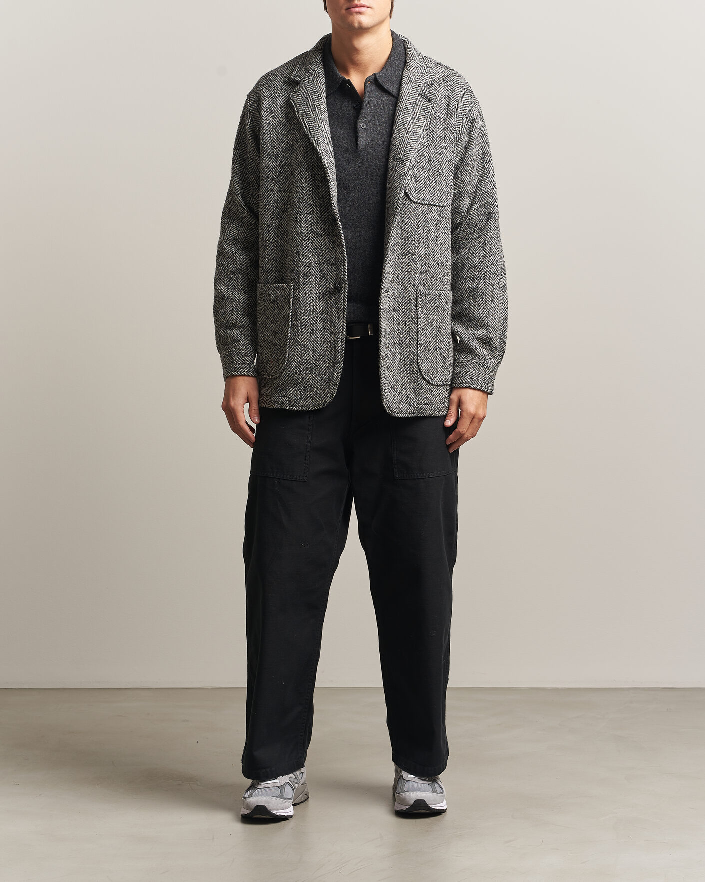 Herre | Jakker | BEAMS PLUS | Wool Herringbone Jacket Grey