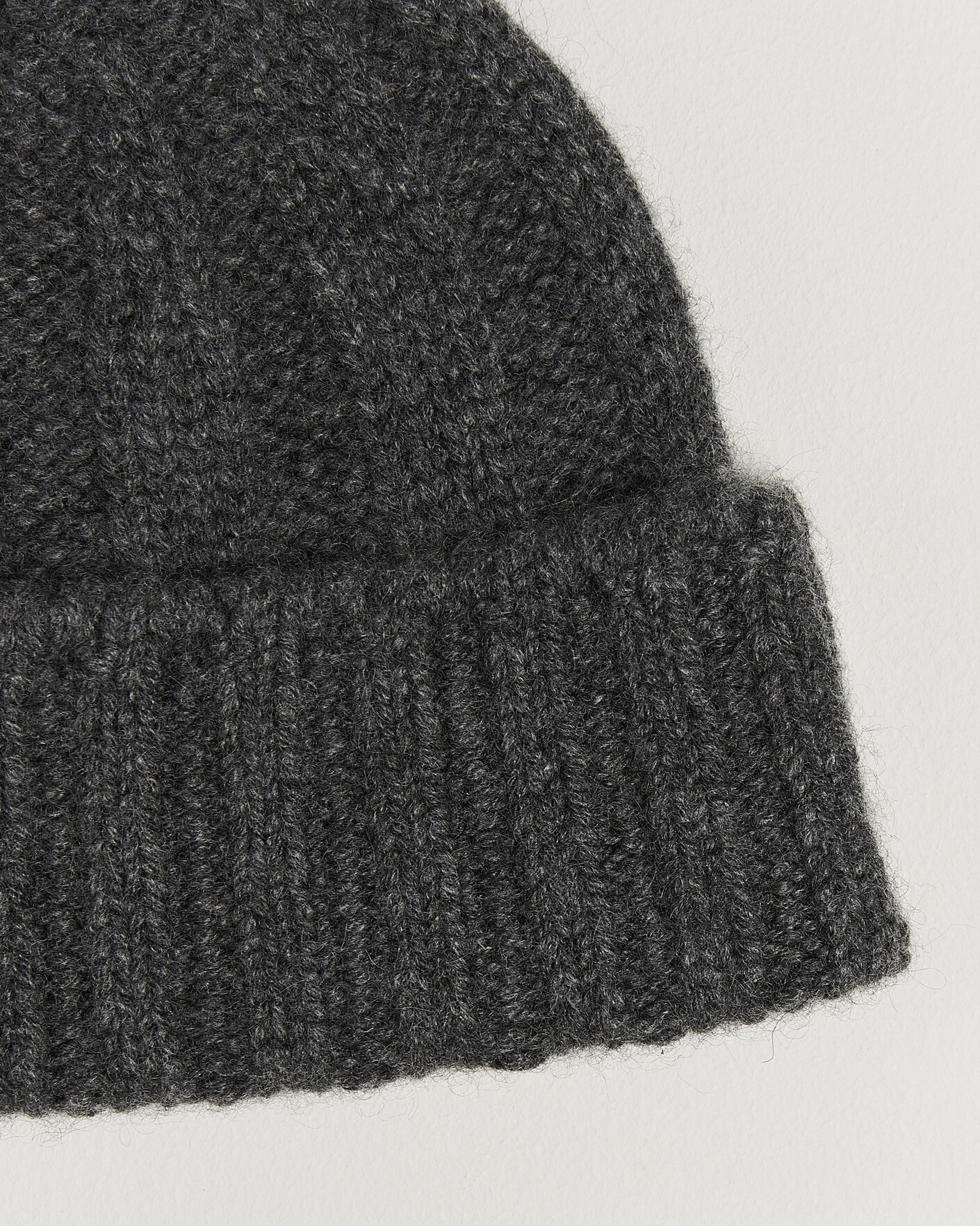 Herre | Huer | BEAMS PLUS | Cashmere Rib Beanie Grey