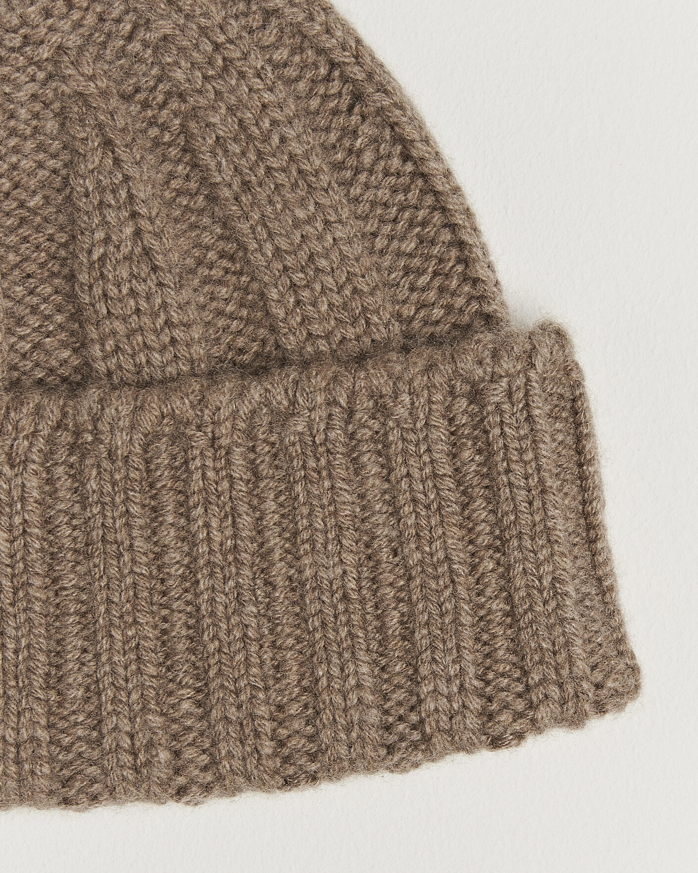 Herre | Huer | BEAMS PLUS | Cashmere Rib Beanie Camel
