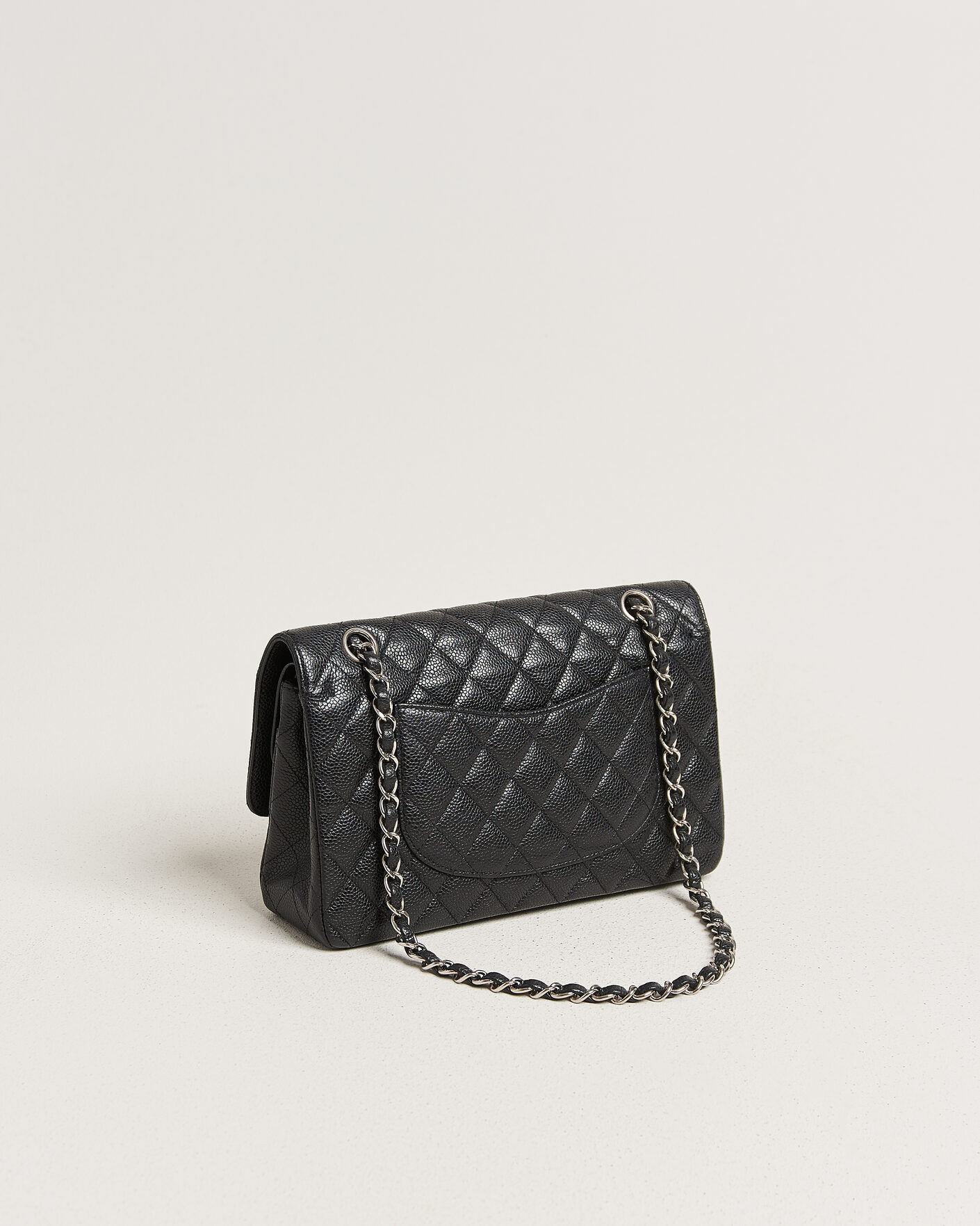Herre | Pre-Owned & Vintage Bags | Chanel Pre-Owned | Classic Medium Single Flap Bag Caviar Black