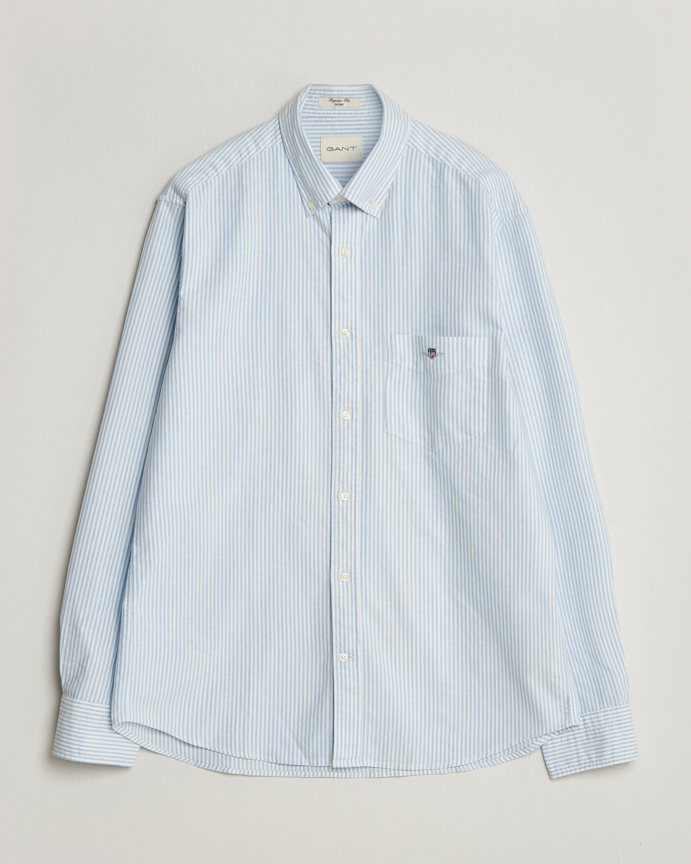 Herre | Skjorter | Gant | Regular Fit Striped Oxford Shirt College Blue
