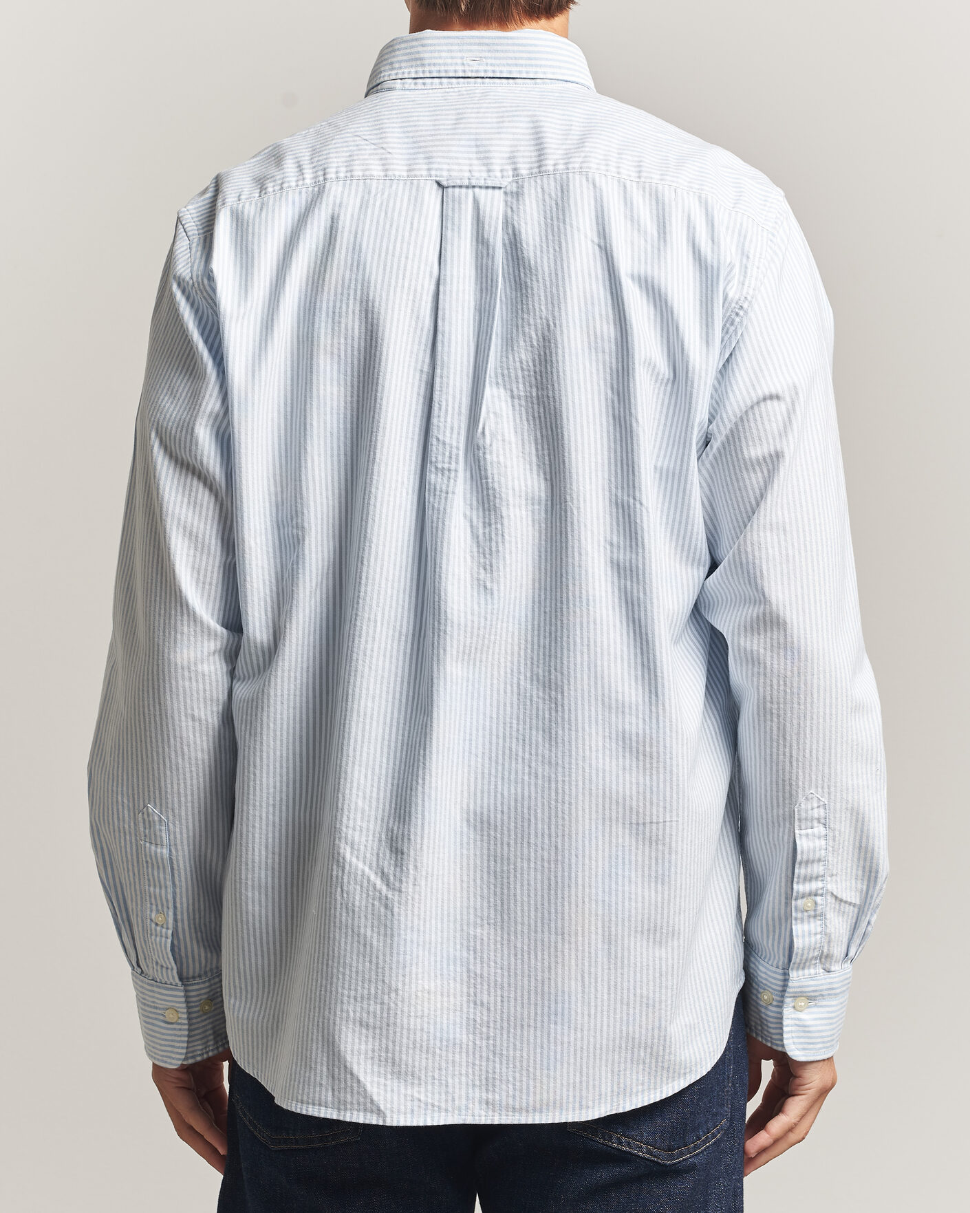 Herre | Skjorter | Gant | Regular Fit Striped Oxford Shirt College Blue