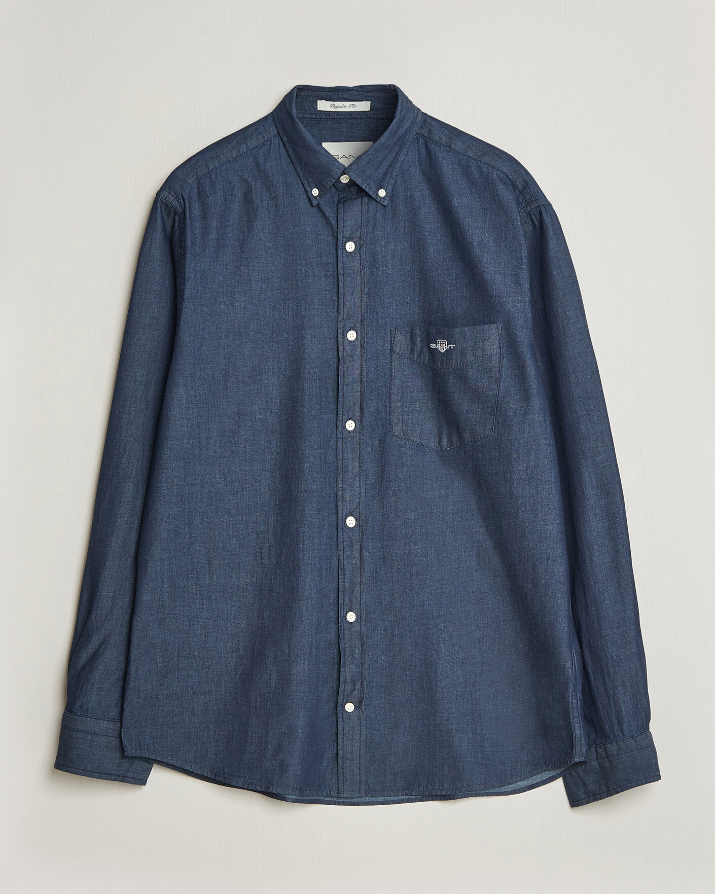 Herre | Skjorter | Gant | Regular Fit Indigo Shirt Dark Indigo