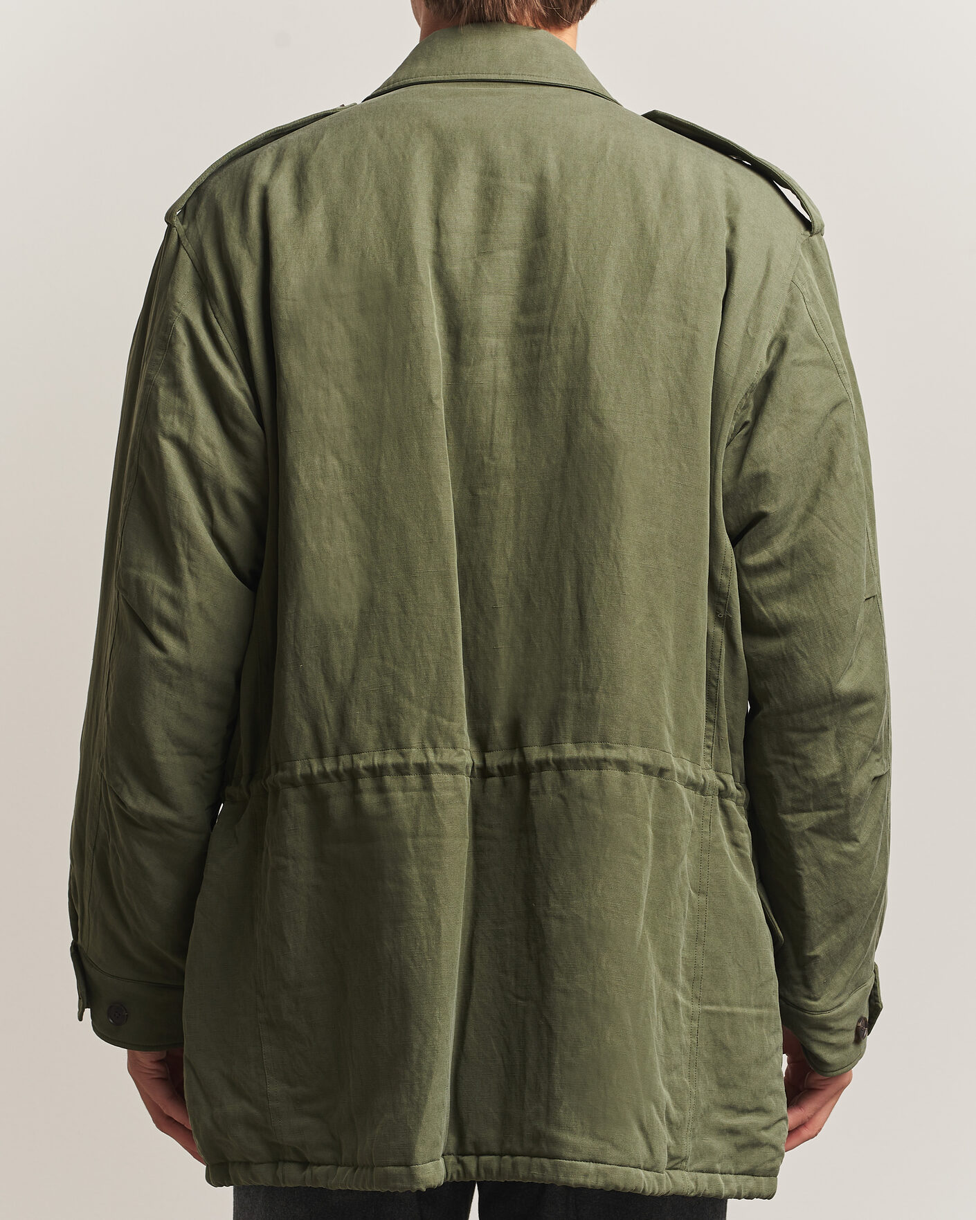 Herre | Jakker | Auralee | Brushed Padded Military Jacket Olive