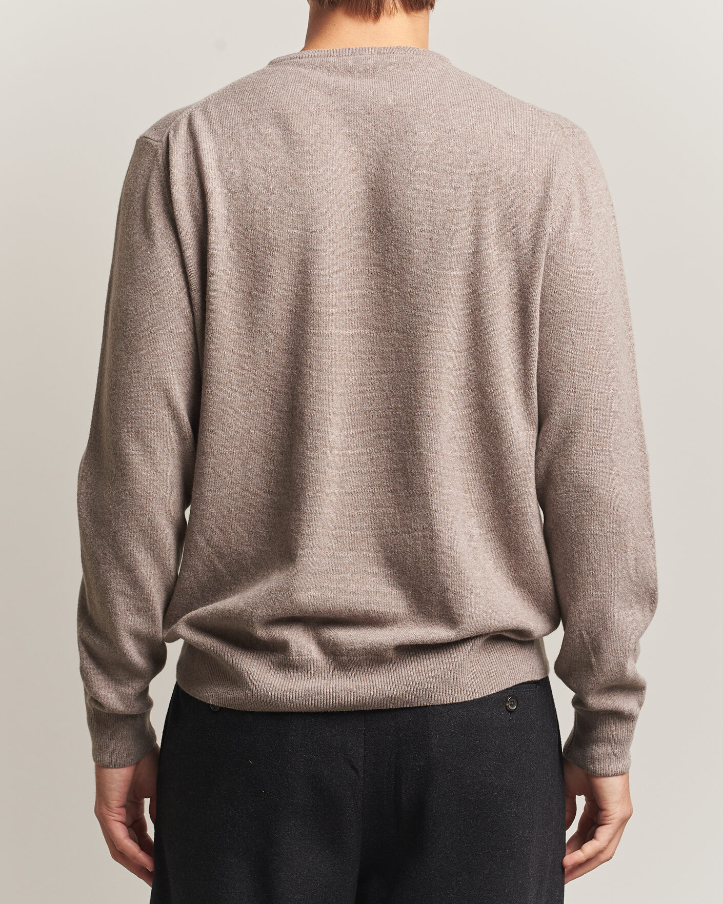 Herre | Trøjer | Morgano | Wool/Cashmere Crewneck Walnut