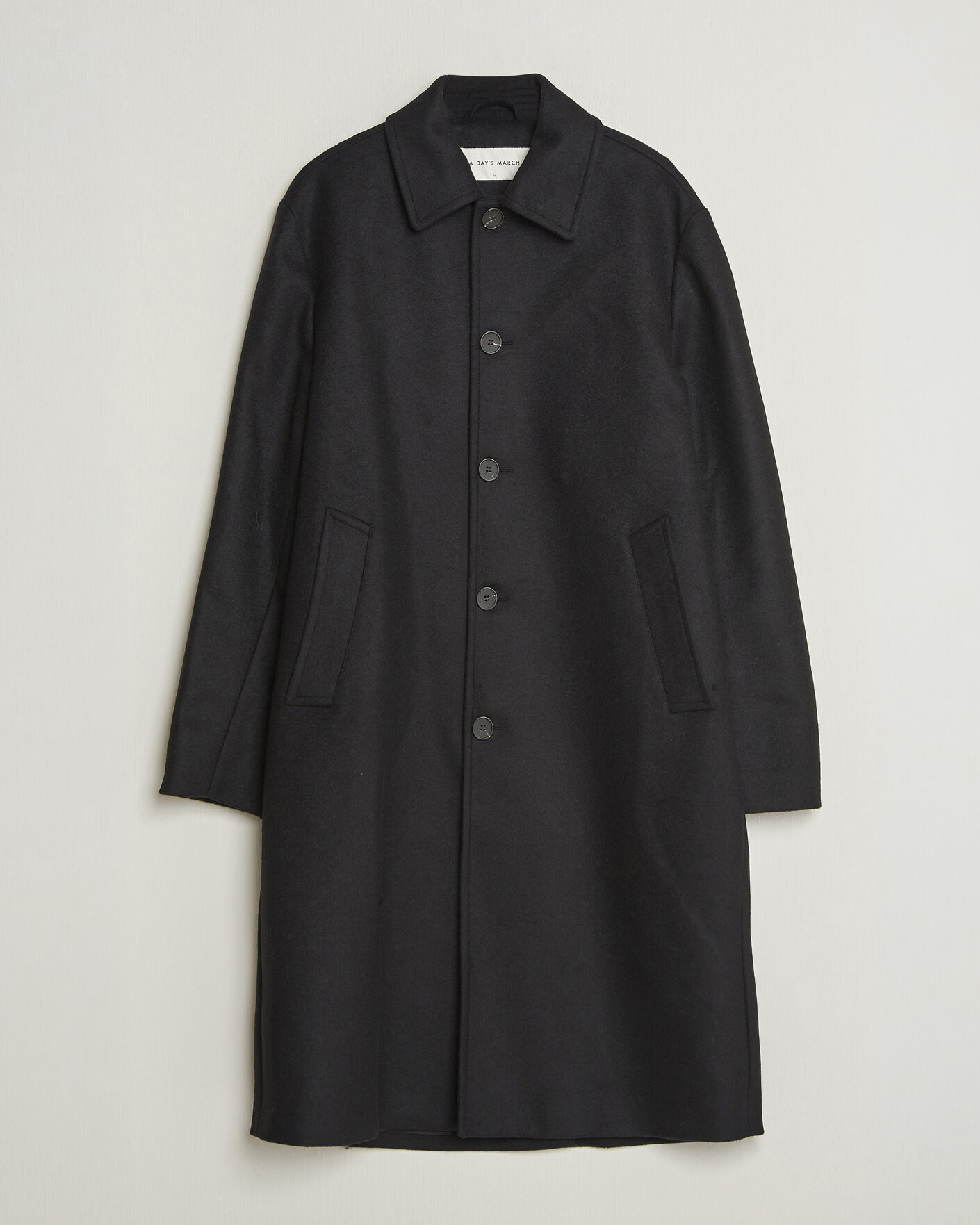 Herre | Jakker | A Day's March | Shamrock Wool Car Coat Black