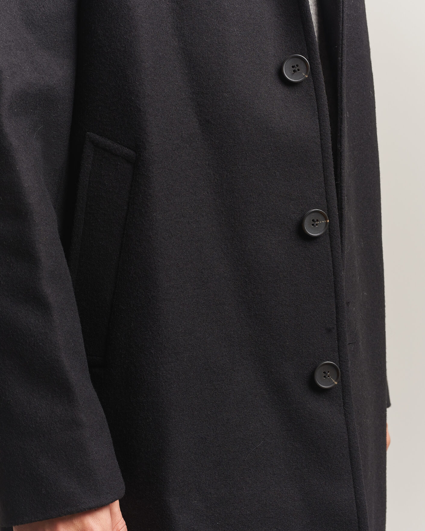 Herre | Jakker | A Day's March | Shamrock Wool Car Coat Black