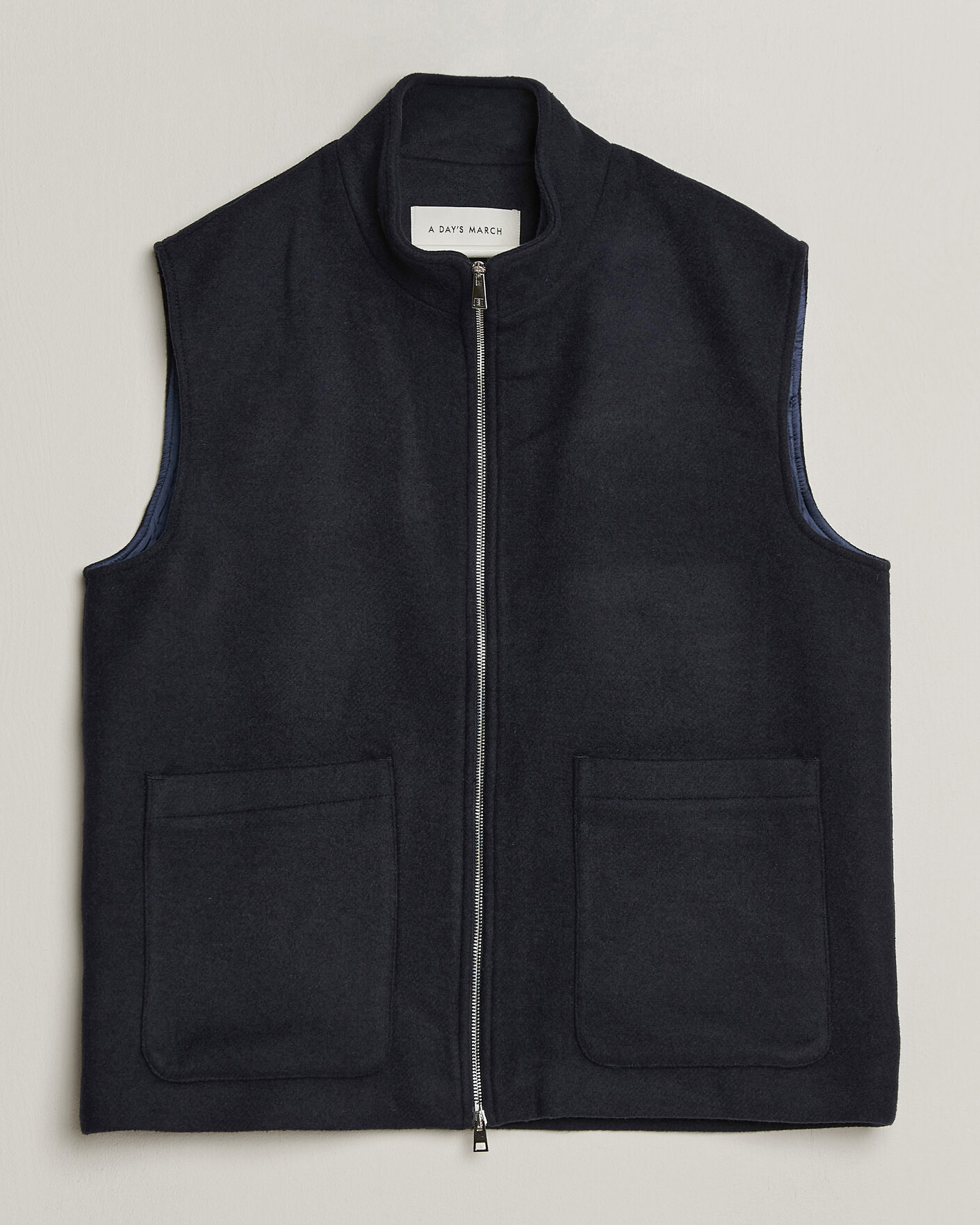 Herre | Veste | A Day's March | Canora Lined Wool Vest Navy