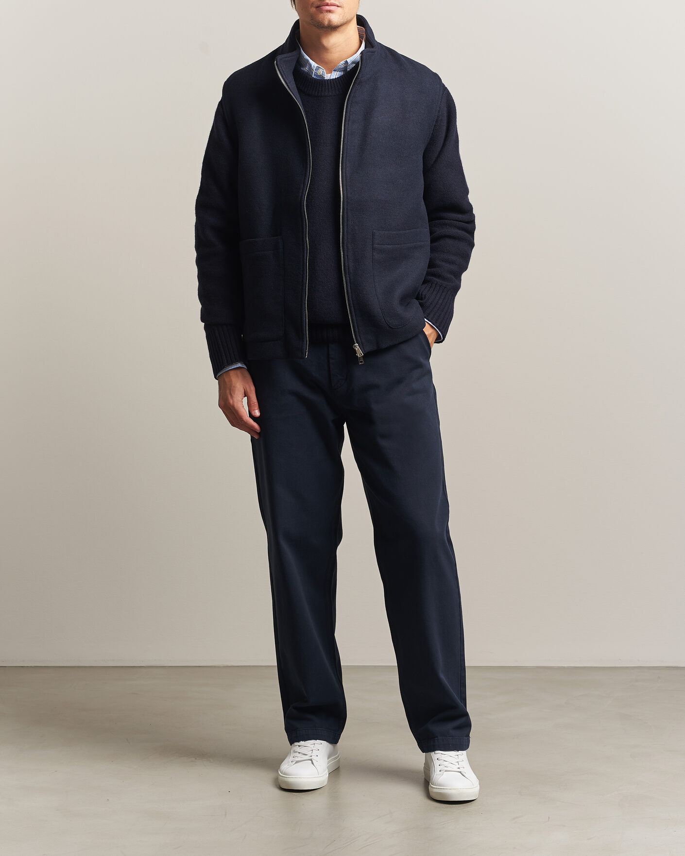 Herre | Veste | A Day's March | Canora Lined Wool Vest Navy