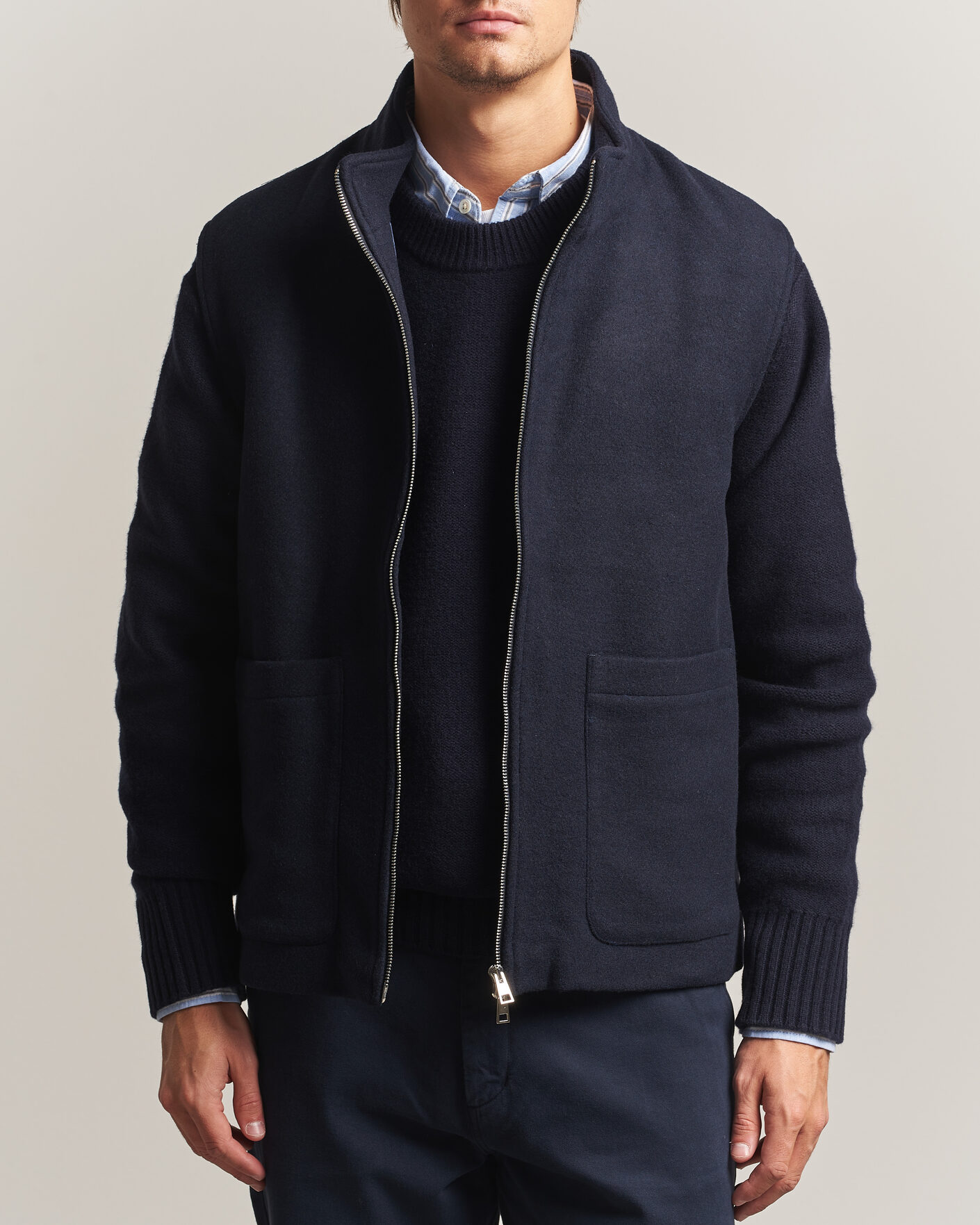 Herre | Veste | A Day's March | Canora Lined Wool Vest Navy