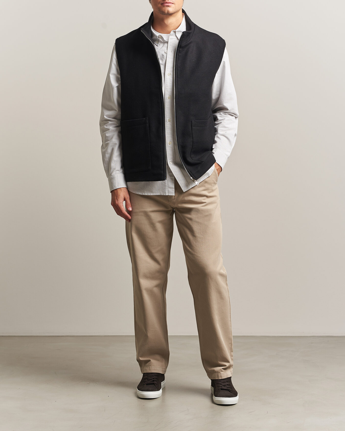 Herre | Veste | A Day's March | Canora Lined Wool Vest Black