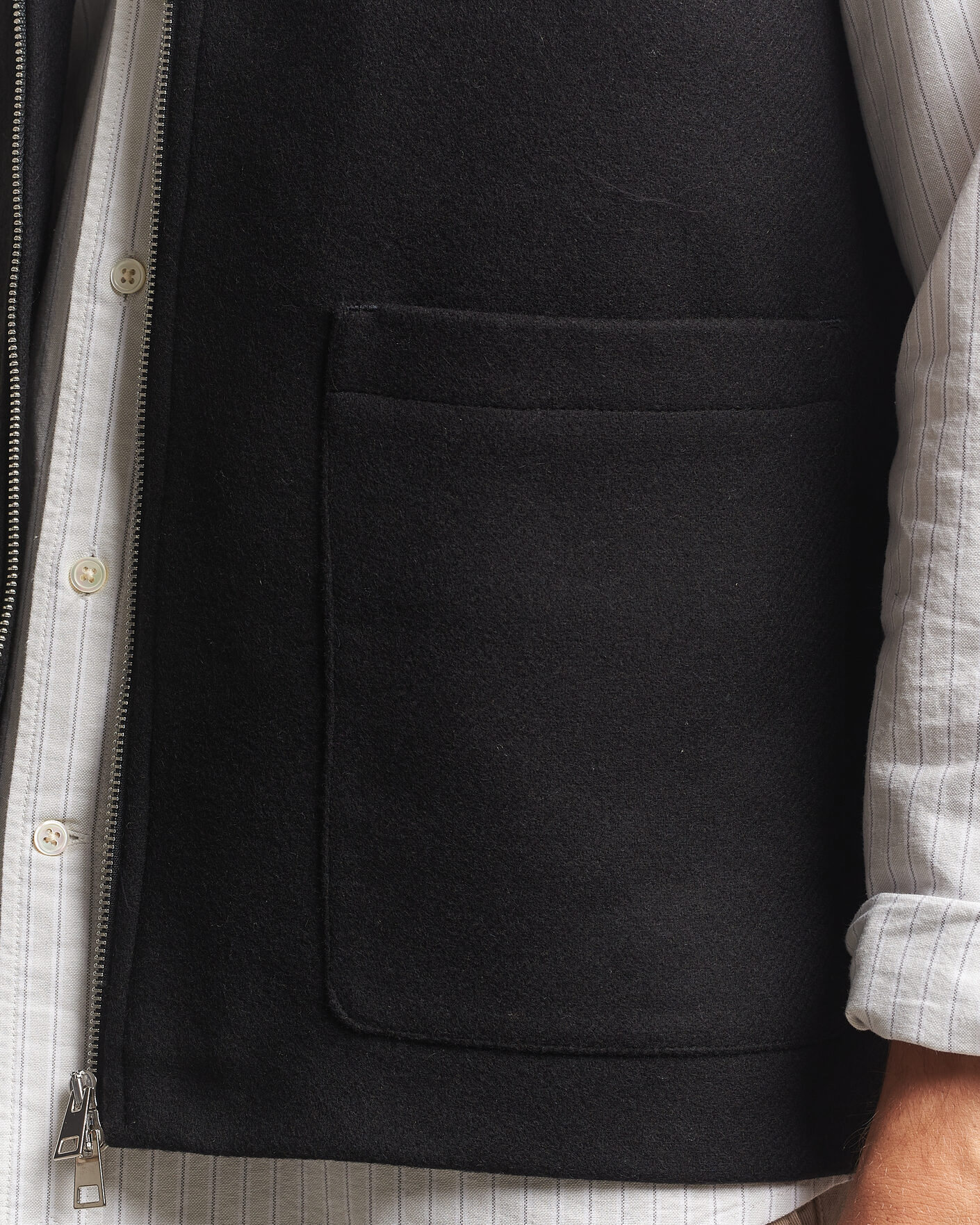 Herre | Veste | A Day's March | Canora Lined Wool Vest Black