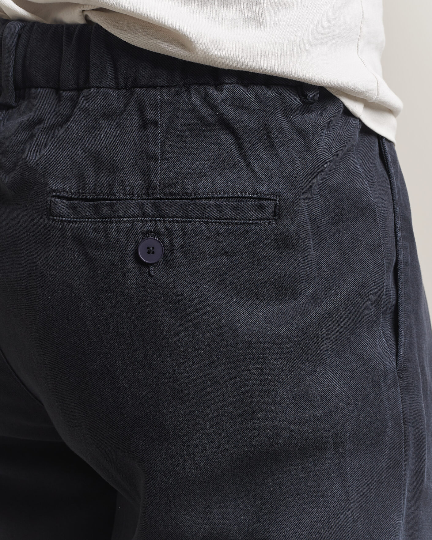 Herre | Bukser | A Day's March | Smart Lyocell Trousers Navy