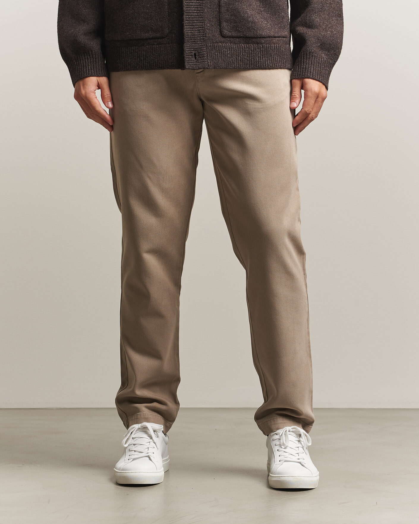 Herre | Bukser | A Day's March | Miller Cotton/Lyocell Trousers Greige