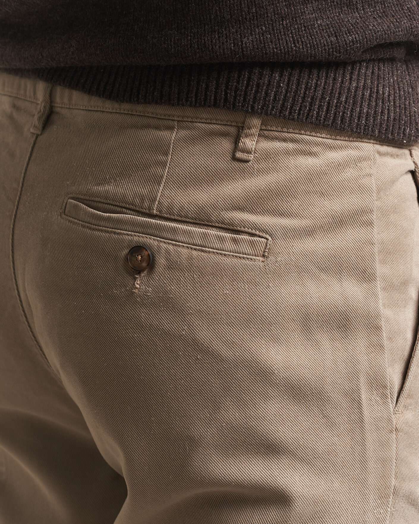 Herre | Bukser | A Day's March | Miller Cotton/Lyocell Trousers Greige