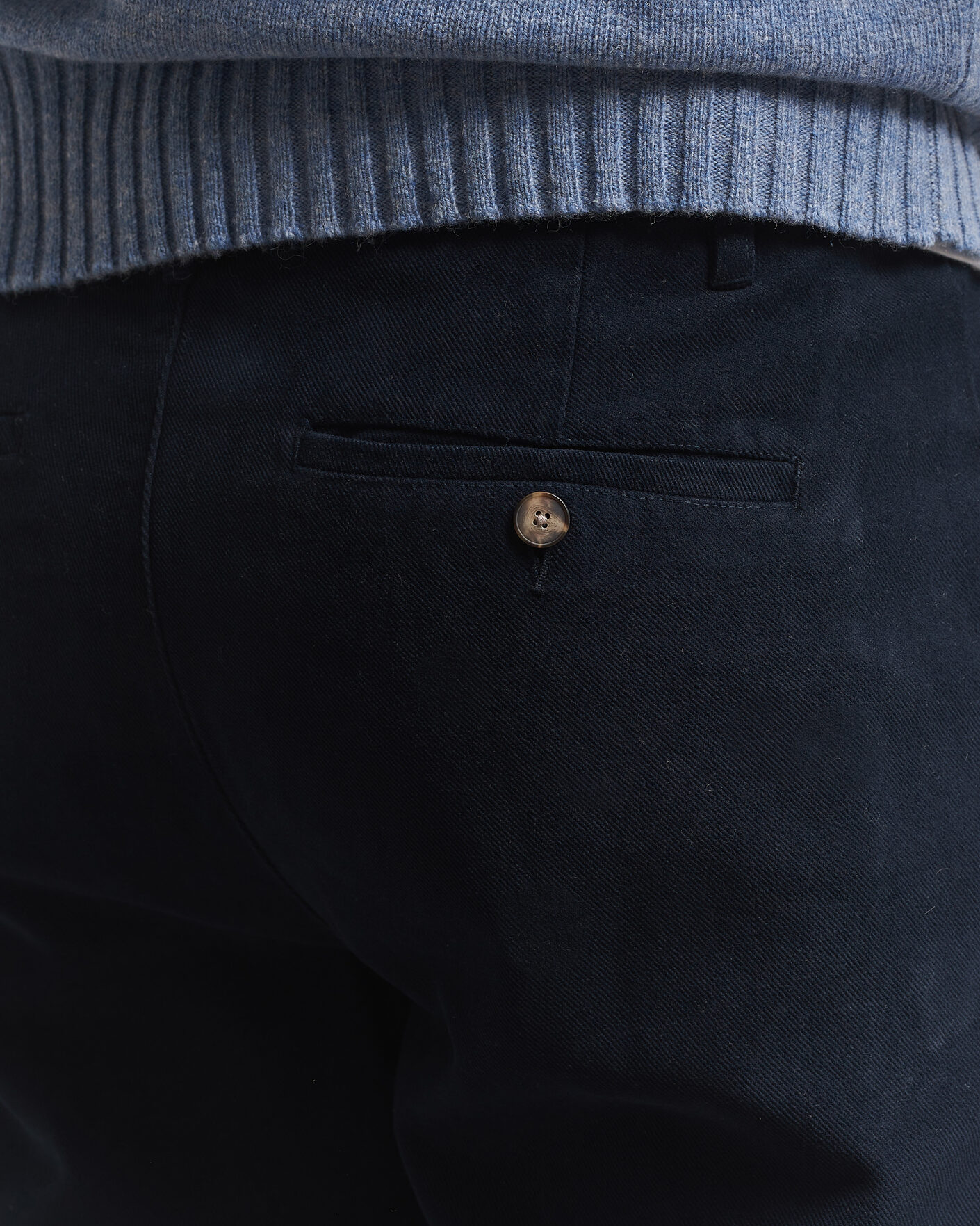 Herre | Bukser | A Day's March | Miller Cotton/Lyocell Trousers Navy
