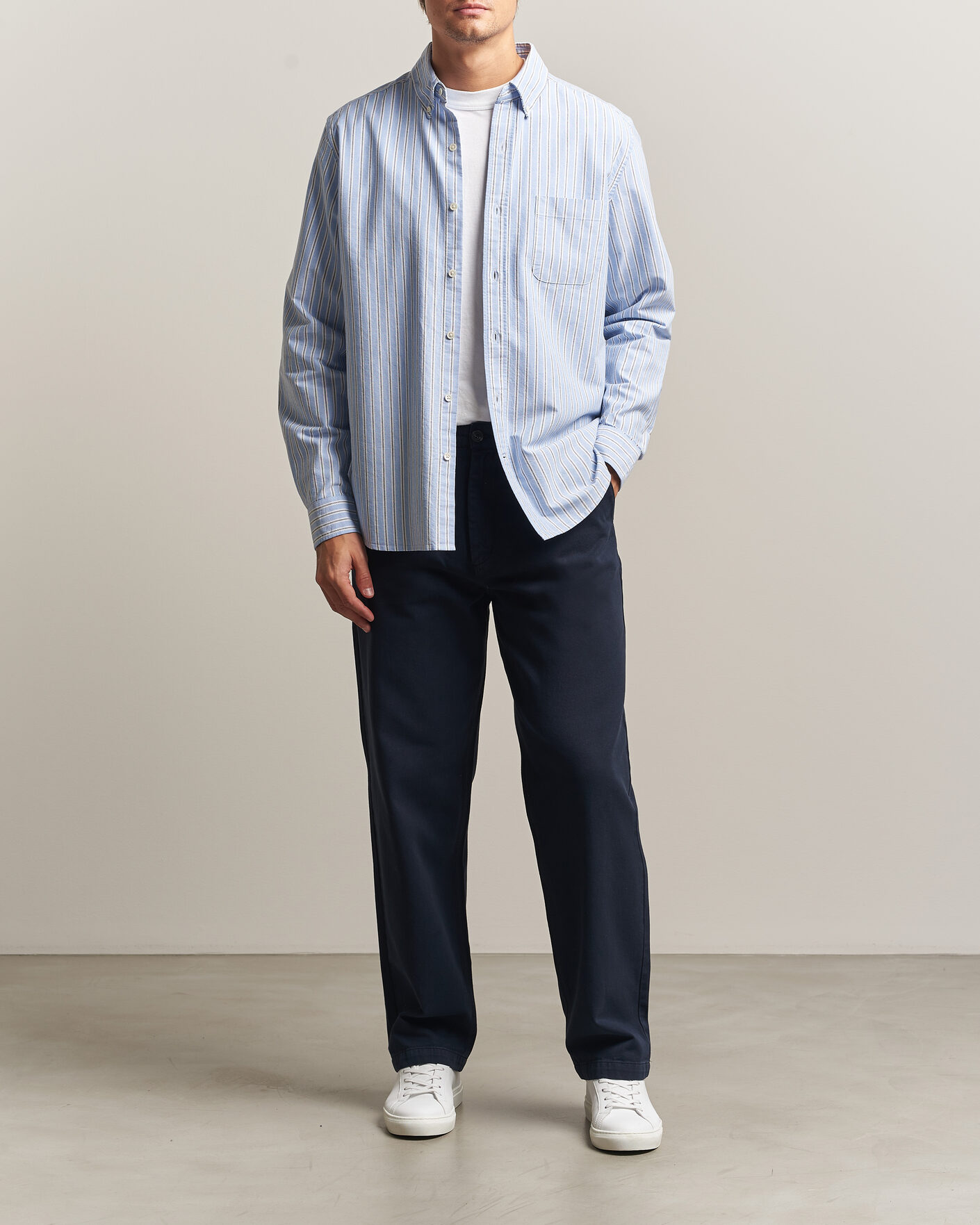 Herre | Bukser | A Day's March | Redwood Cotton Chinos Navy
