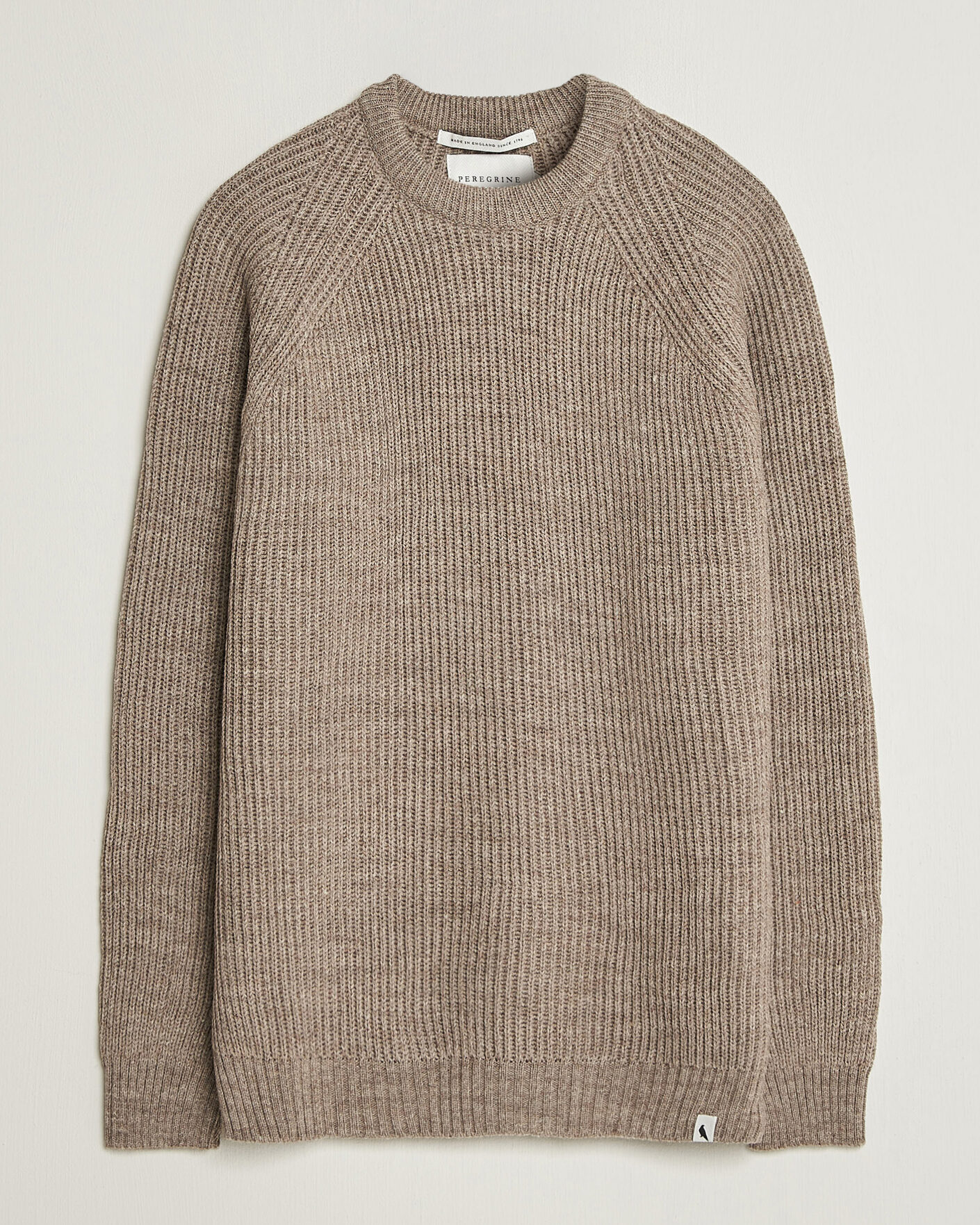 Herre | Trøjer | Peregrine | Ford Knitted Wool Jumper Light Brown