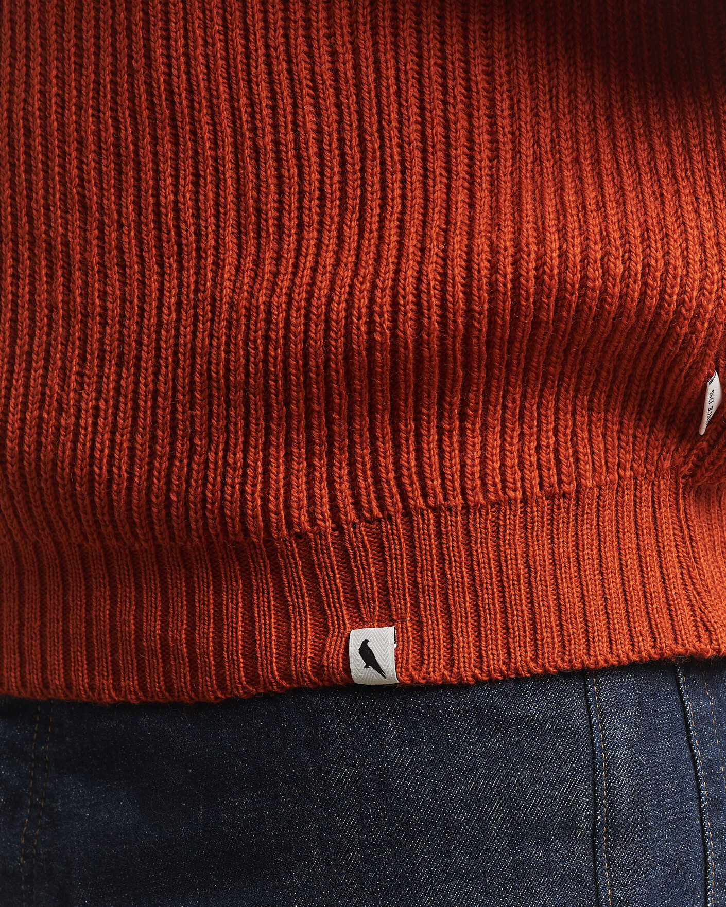 Herre | Trøjer | Peregrine | Ford Knitted Wool Jumper Orange