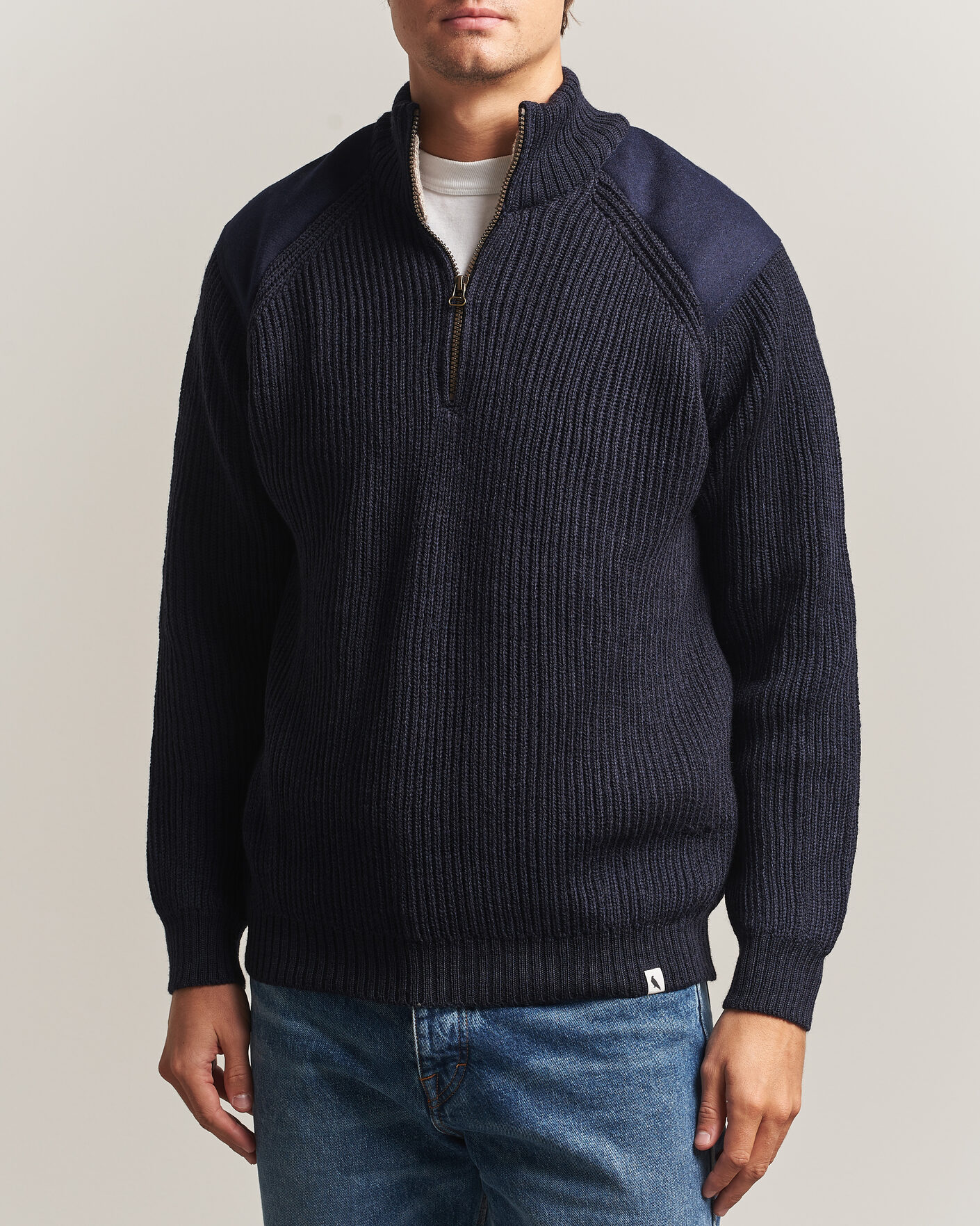Herre | Trøjer | Peregrine | Foxton Quarter Zip Jumperr Navy