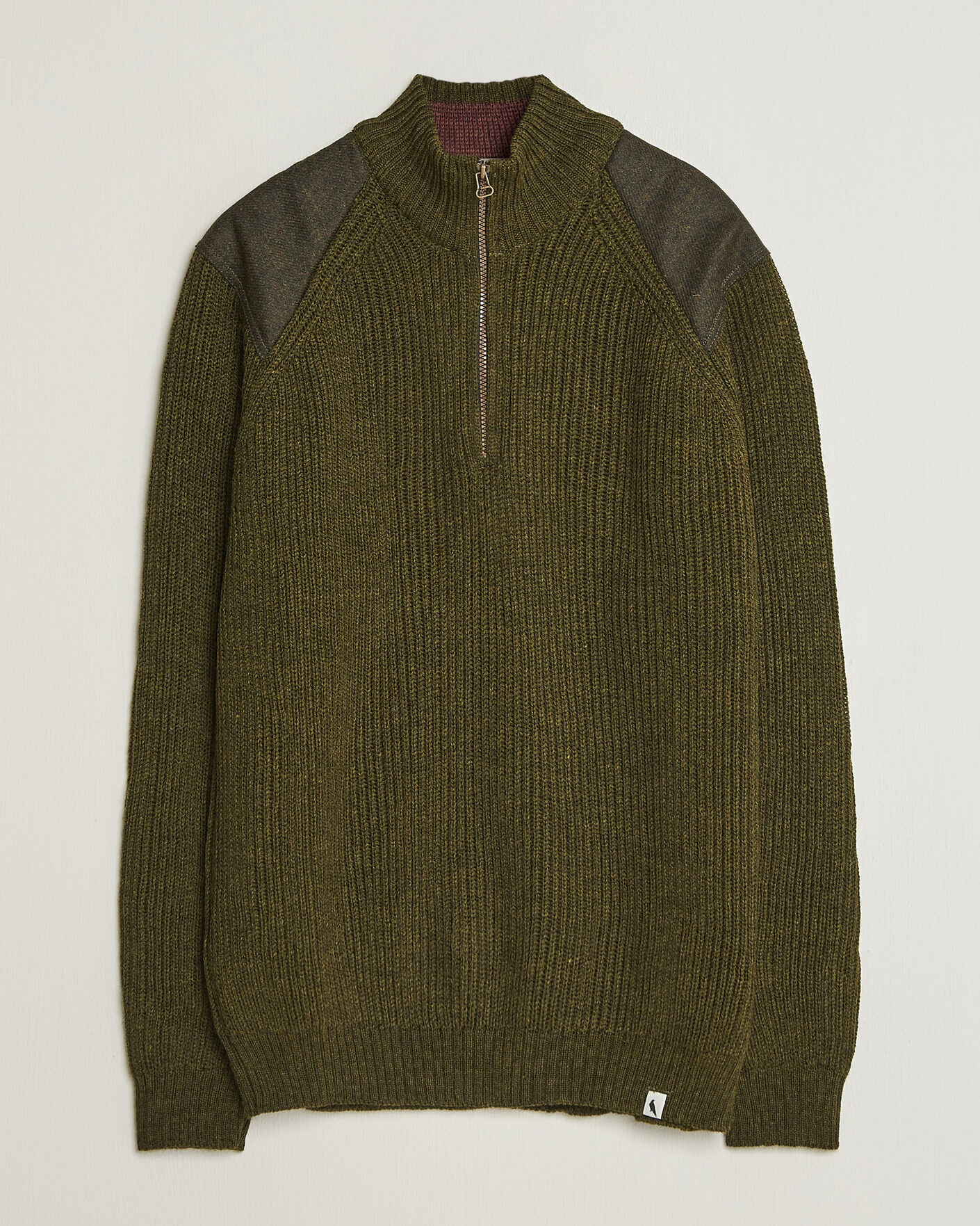 Herre | Trøjer | Peregrine | Foxton Quarter Zip Jumperr Olive