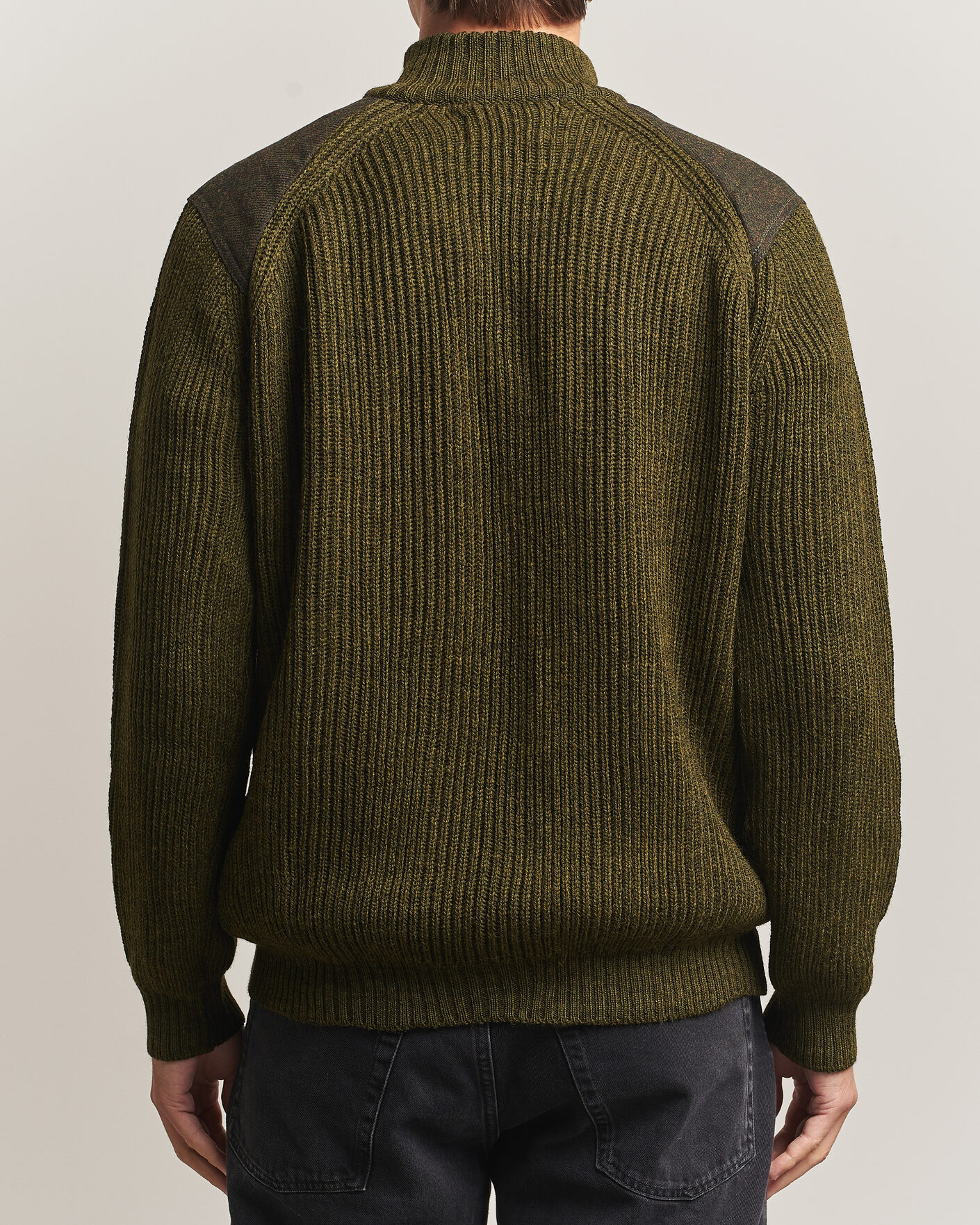 Herre | Trøjer | Peregrine | Foxton Quarter Zip Jumperr Olive