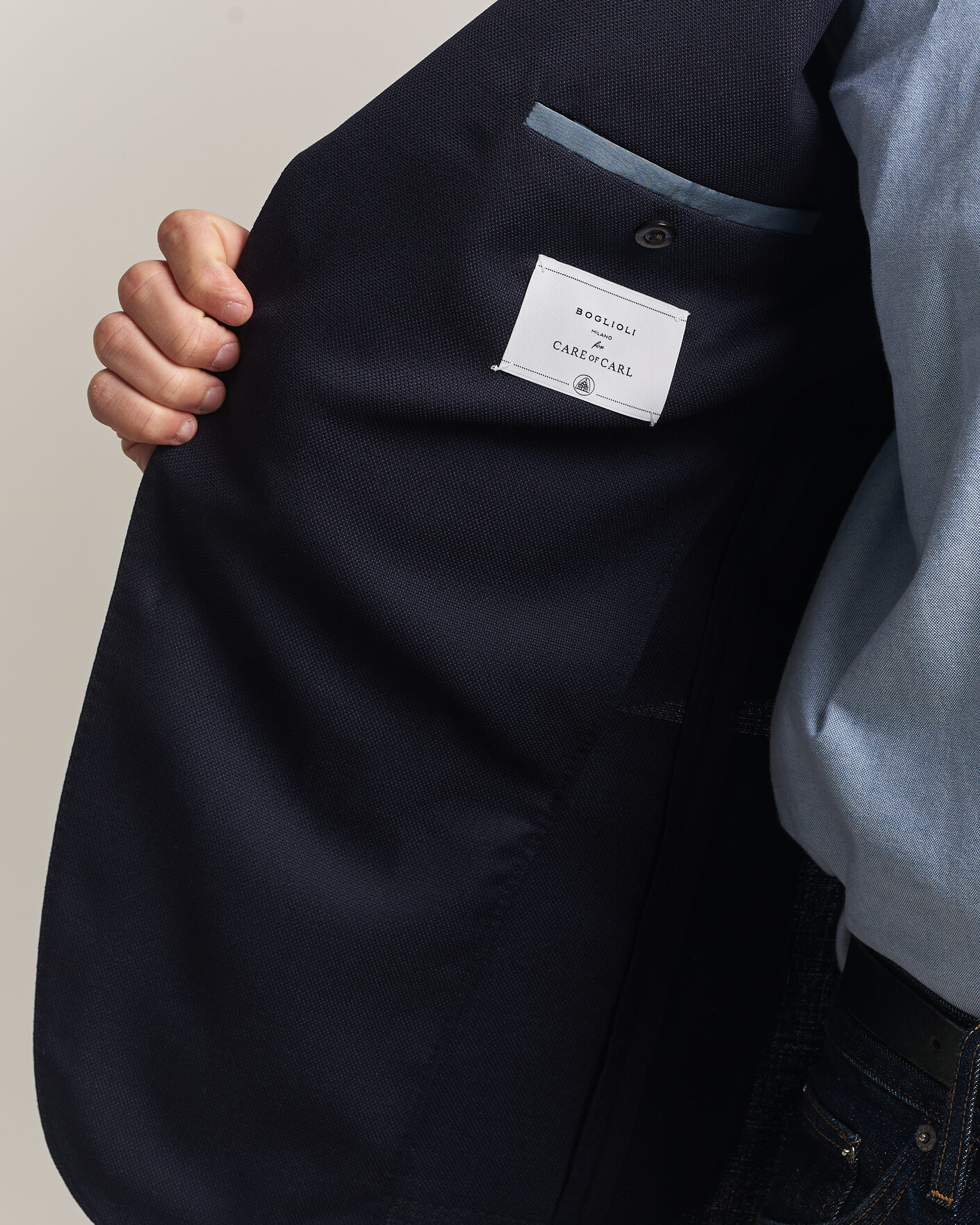 Herre | Blazere & jakker | Boglioli for Care of Carl | Boglioli K Jacket Exclusive Hopsack Blazer Navy