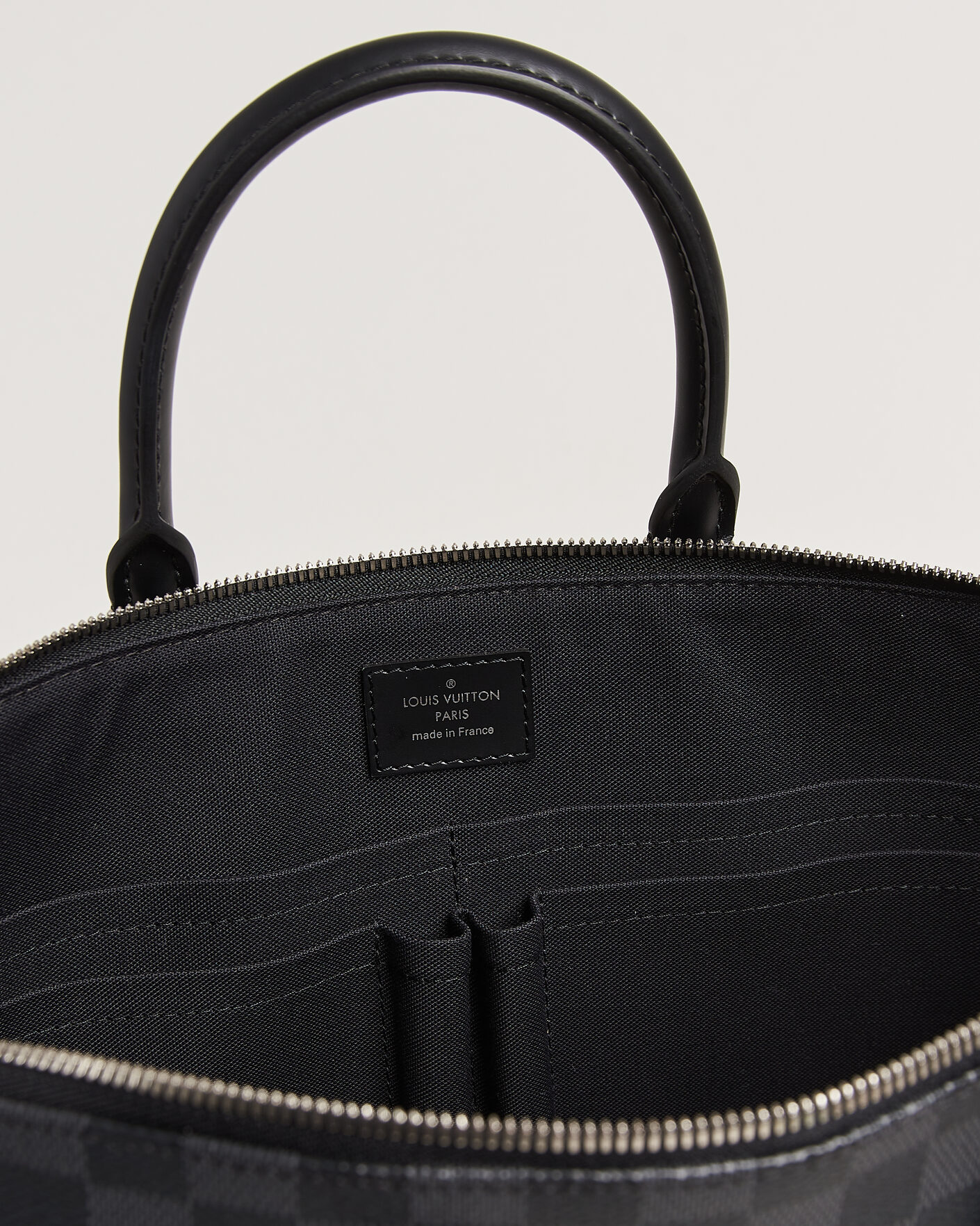Herre | Pre-Owned & Vintage Bags | Louis Vuitton Pre-Owned | Porte Documents Bag Damier Graphite