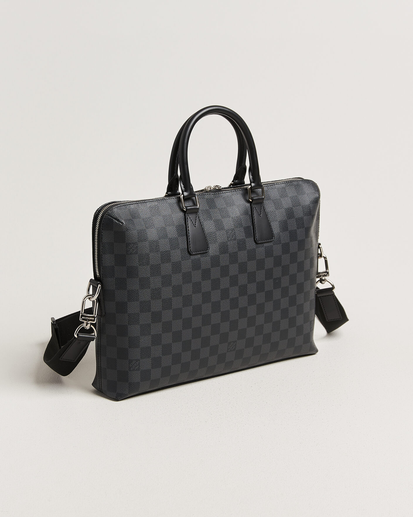 Herre | Pre-Owned & Vintage Bags | Louis Vuitton Pre-Owned | Porte Documents Bag Damier Graphite