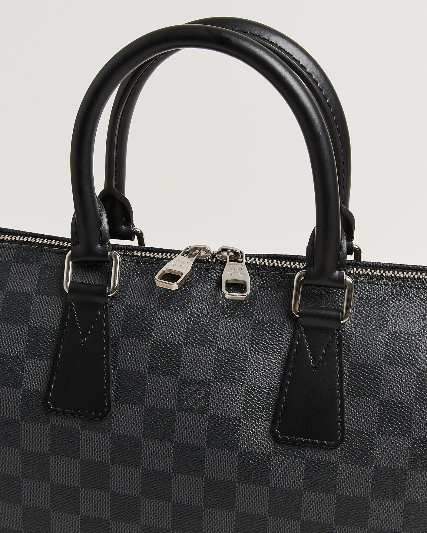 Herre | Pre-Owned & Vintage Bags | Louis Vuitton Pre-Owned | Porte Documents Bag Damier Graphite