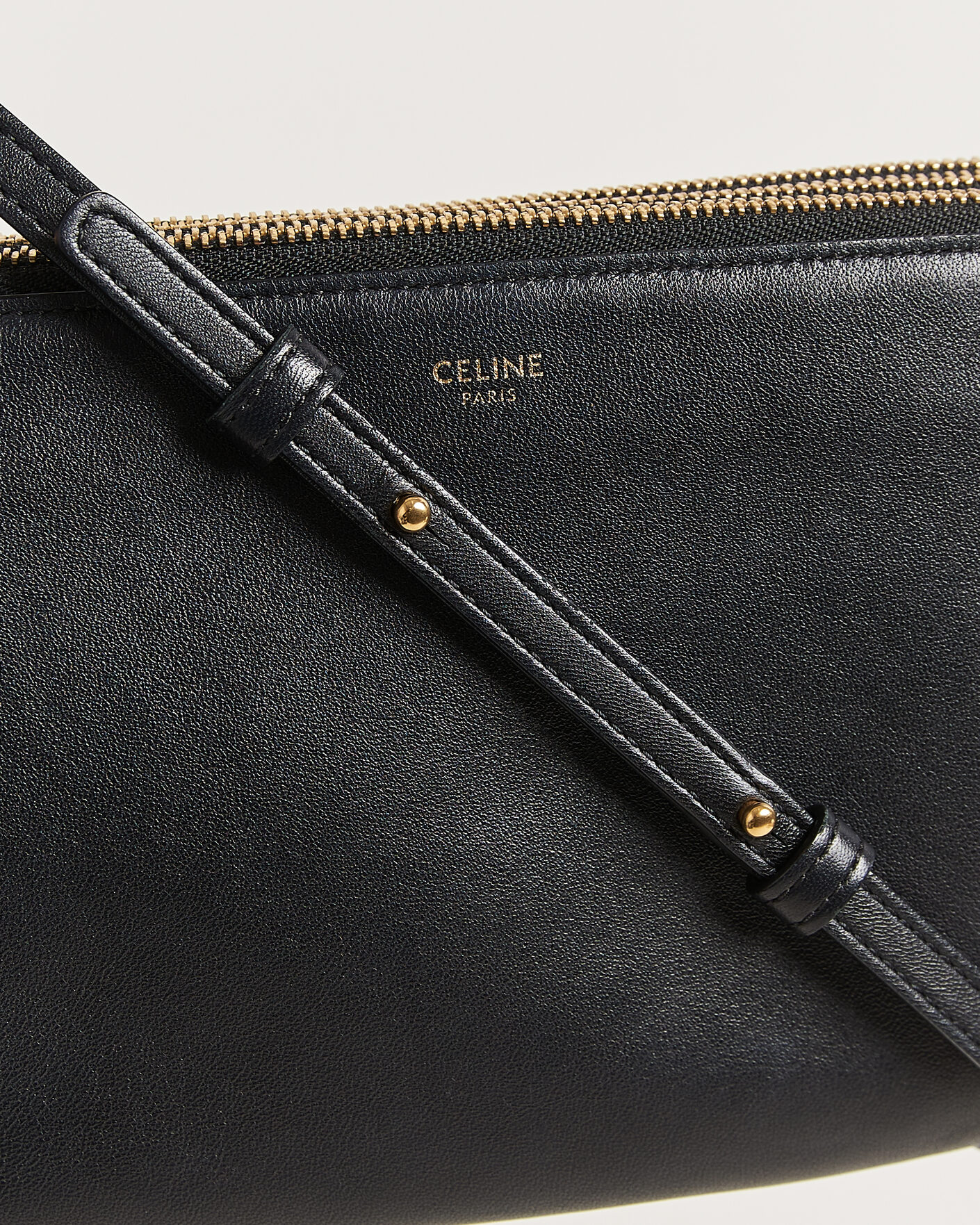 Herre | Pre-Owned & Vintage Bags | Celine Pre-Owned | Trio Bag Small Leather Black