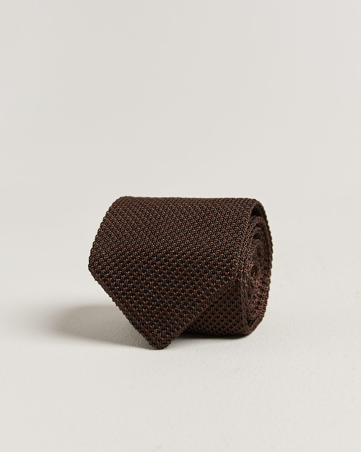 Herre | Slips | Gant | Silk Knitted Tie Shadow Brown