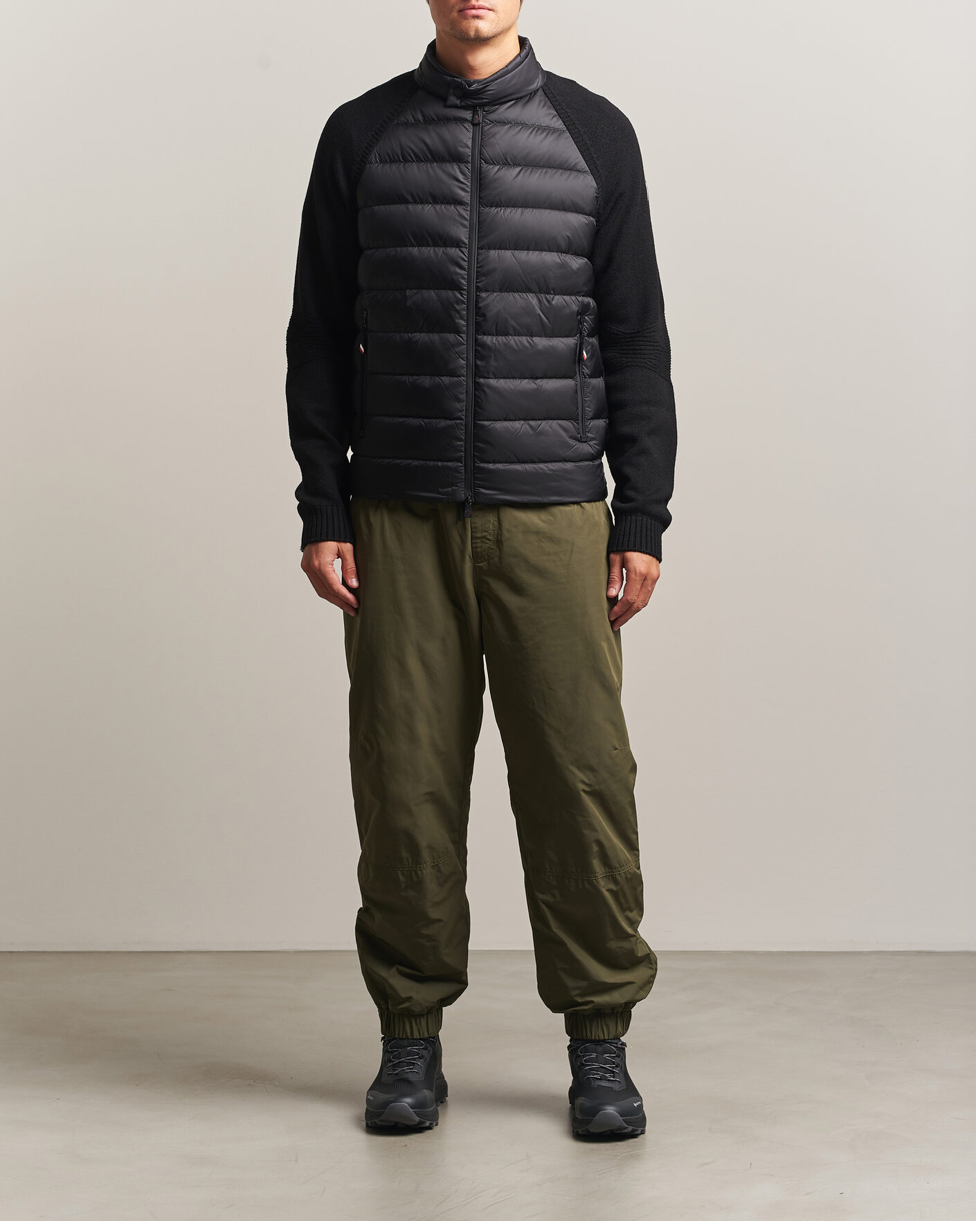 Herre | Jakker | Moncler Grenoble | Padded Hybrid Cardigan Black