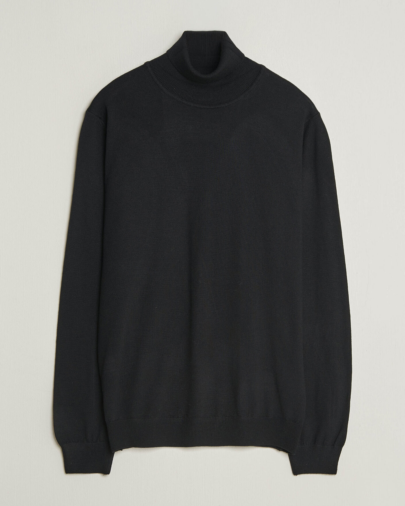 Herre | Trøjer | Filippa K | Merino Knitted Turtleneck Black