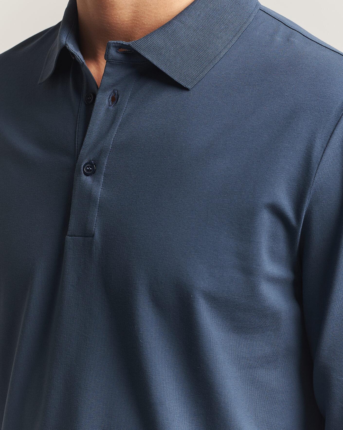 Herre | Polotrøjer | Filippa K | Luke Lycra Polo Shirt Stone Blue