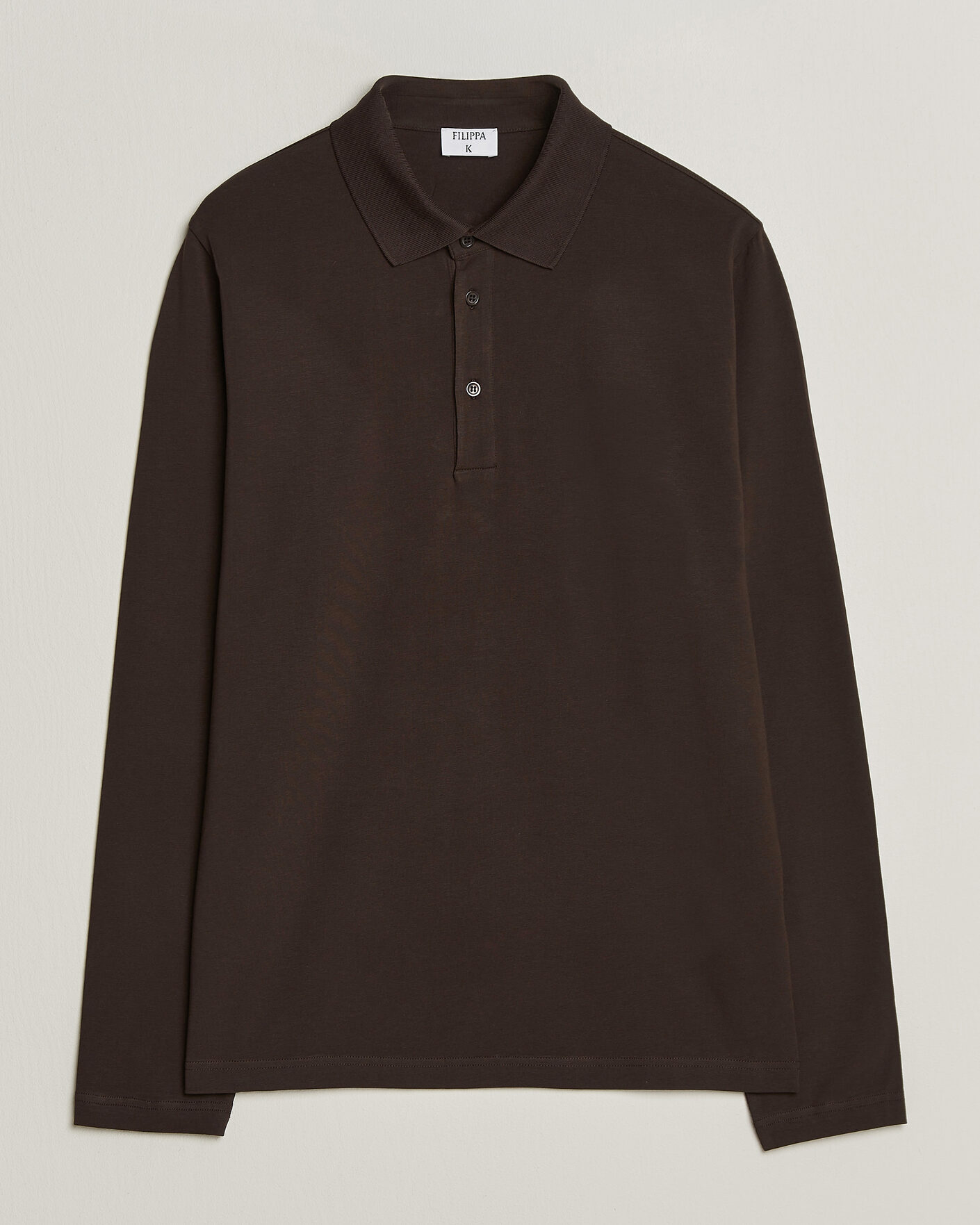 Herre | Polotrøjer | Filippa K | Luke Lycra Polo Shirt Dark Chocolate