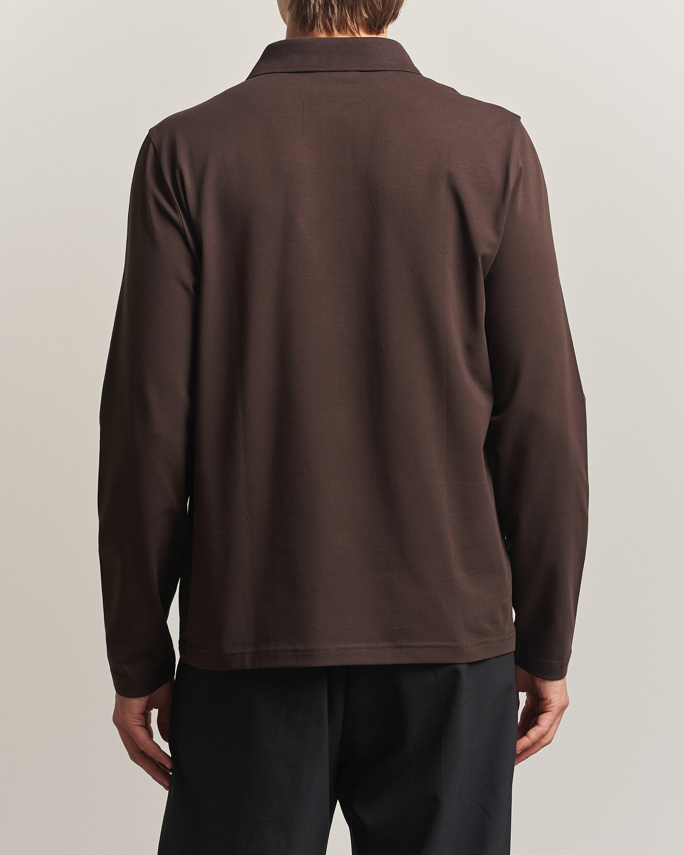 Herre | Polotrøjer | Filippa K | Luke Lycra Polo Shirt Dark Chocolate
