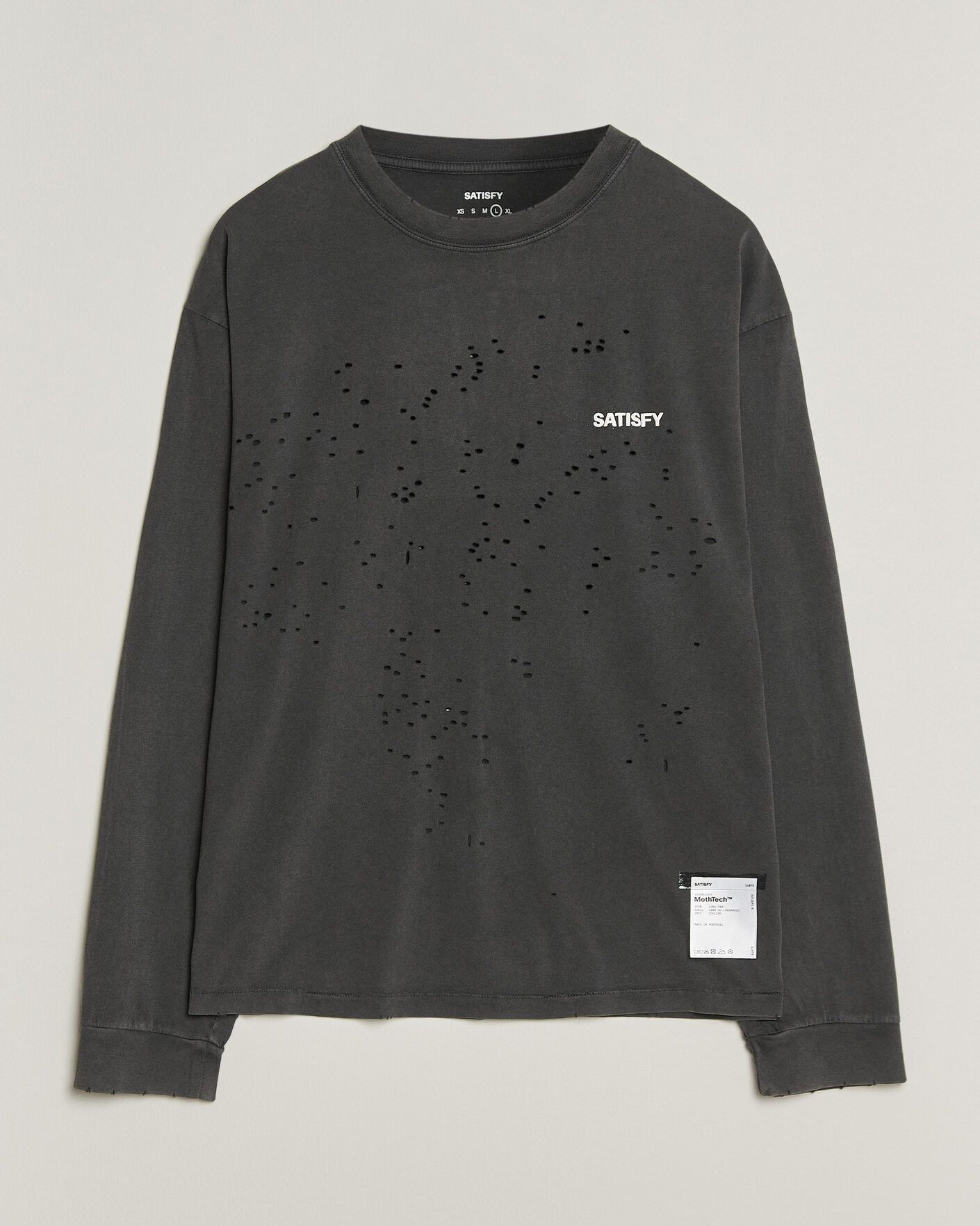 Herre | T-Shirts | Satisfy | MothTech Long Sleeve T-Shirt Aged Black