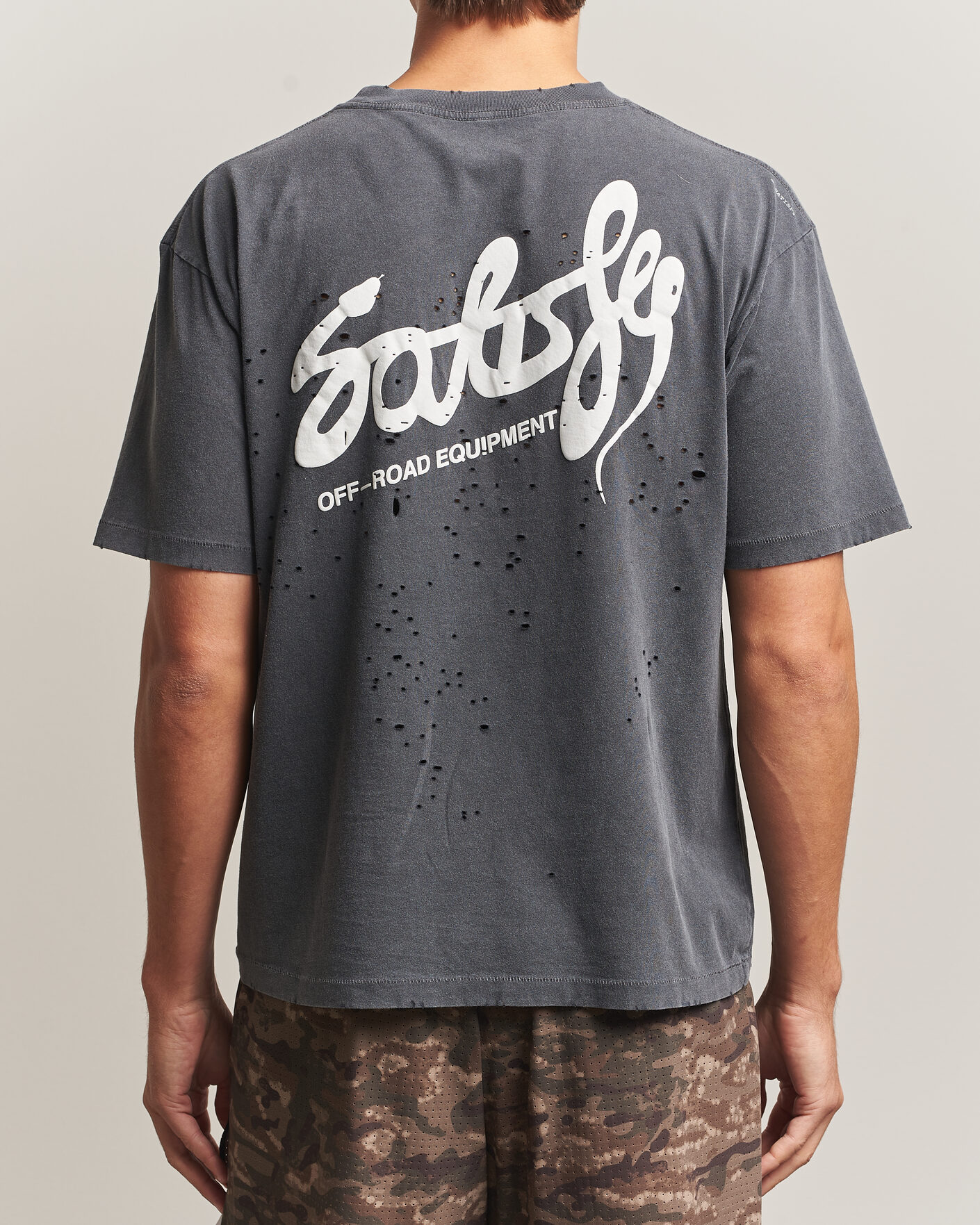 Herre | T-Shirts | Satisfy | MothTech T-Shirt Aged Black Eagle