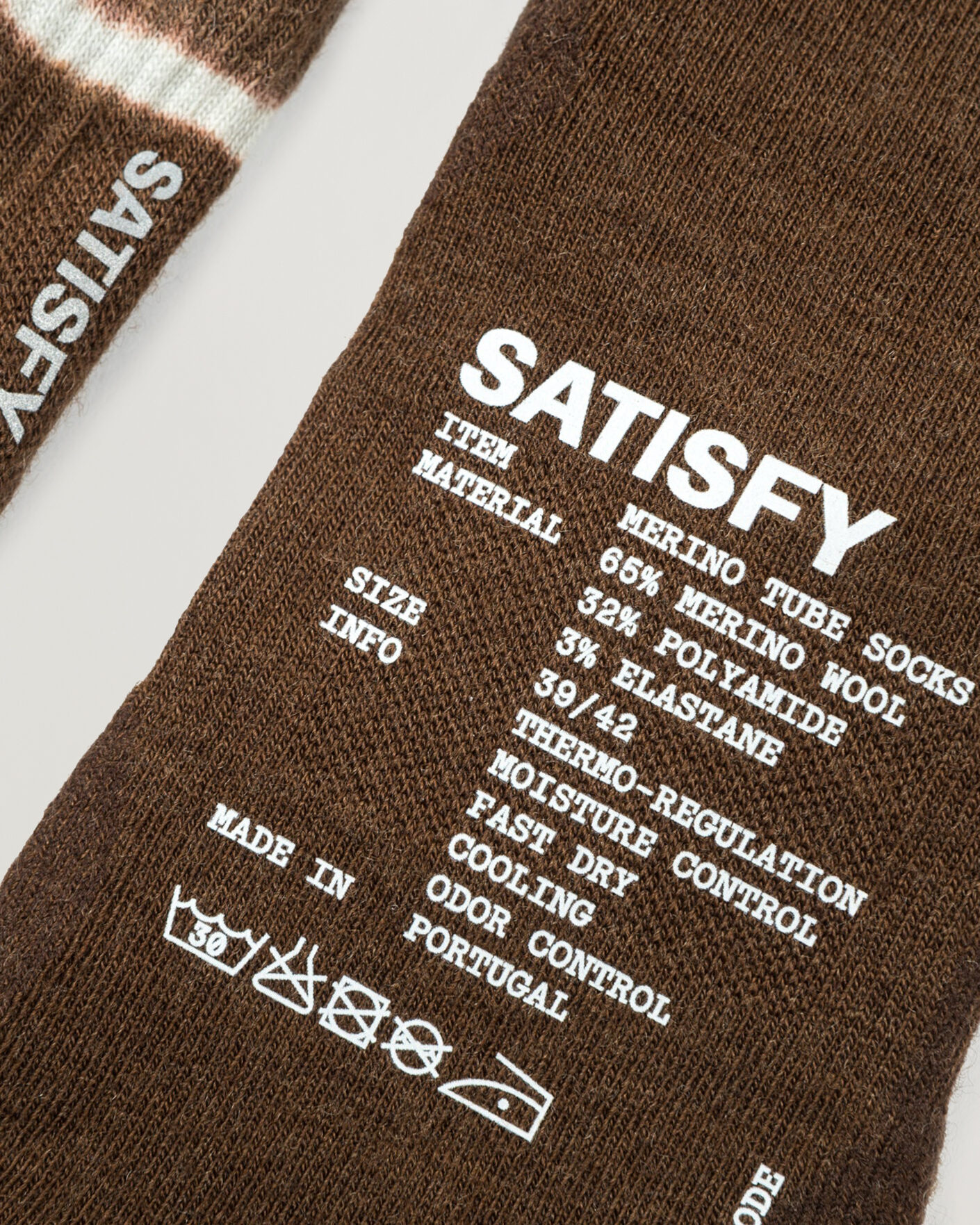 Herre | Undertøj | Satisfy | Merino Nylon Tube Socks Tie Dye Rocky Road