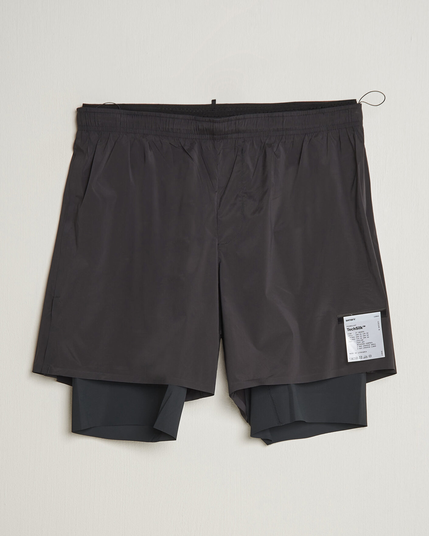 Herre | Shorts | Satisfy | TechSilk 8 Inch Shorts Black