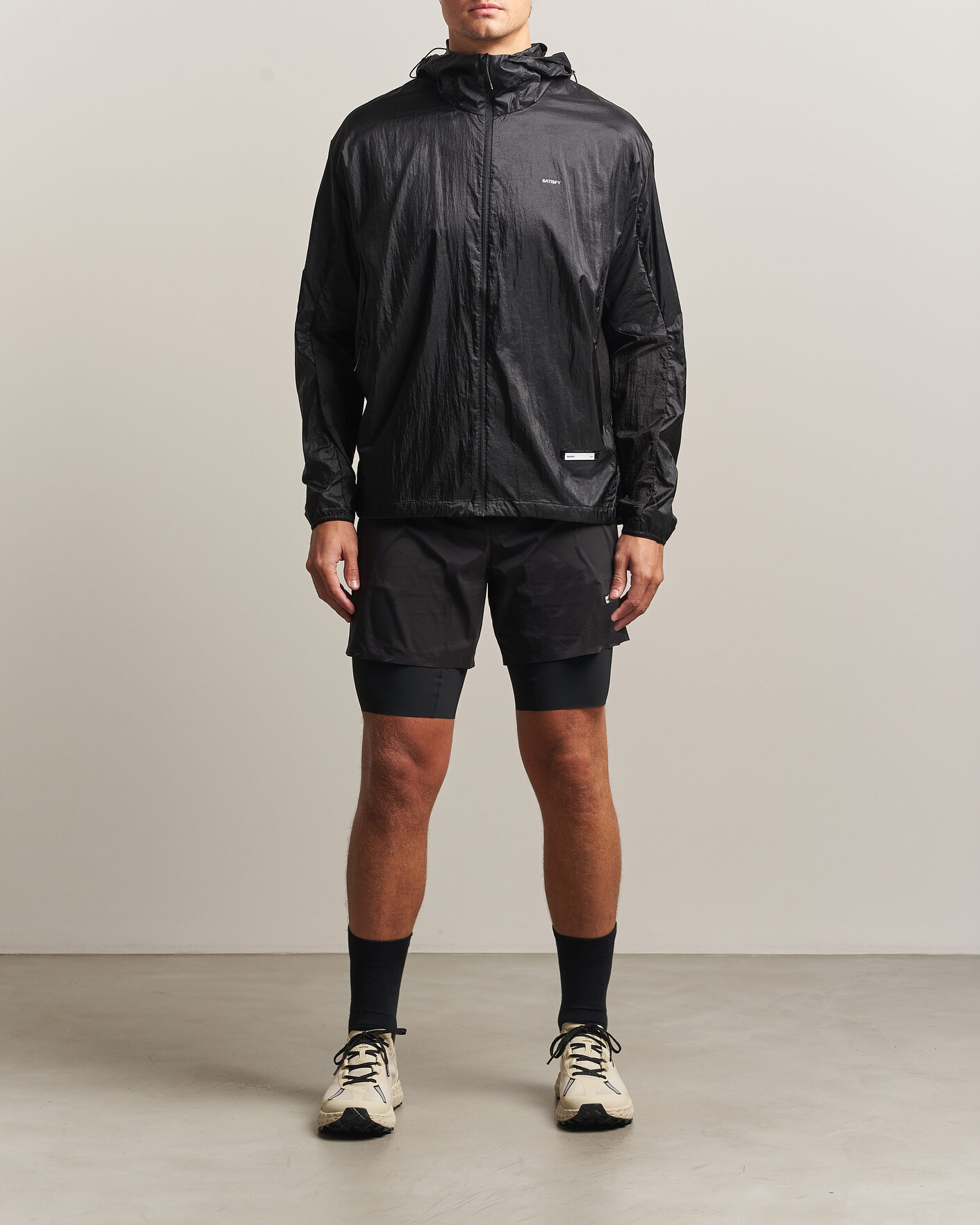 Herre | Shorts | Satisfy | TechSilk 8 Inch Shorts Black