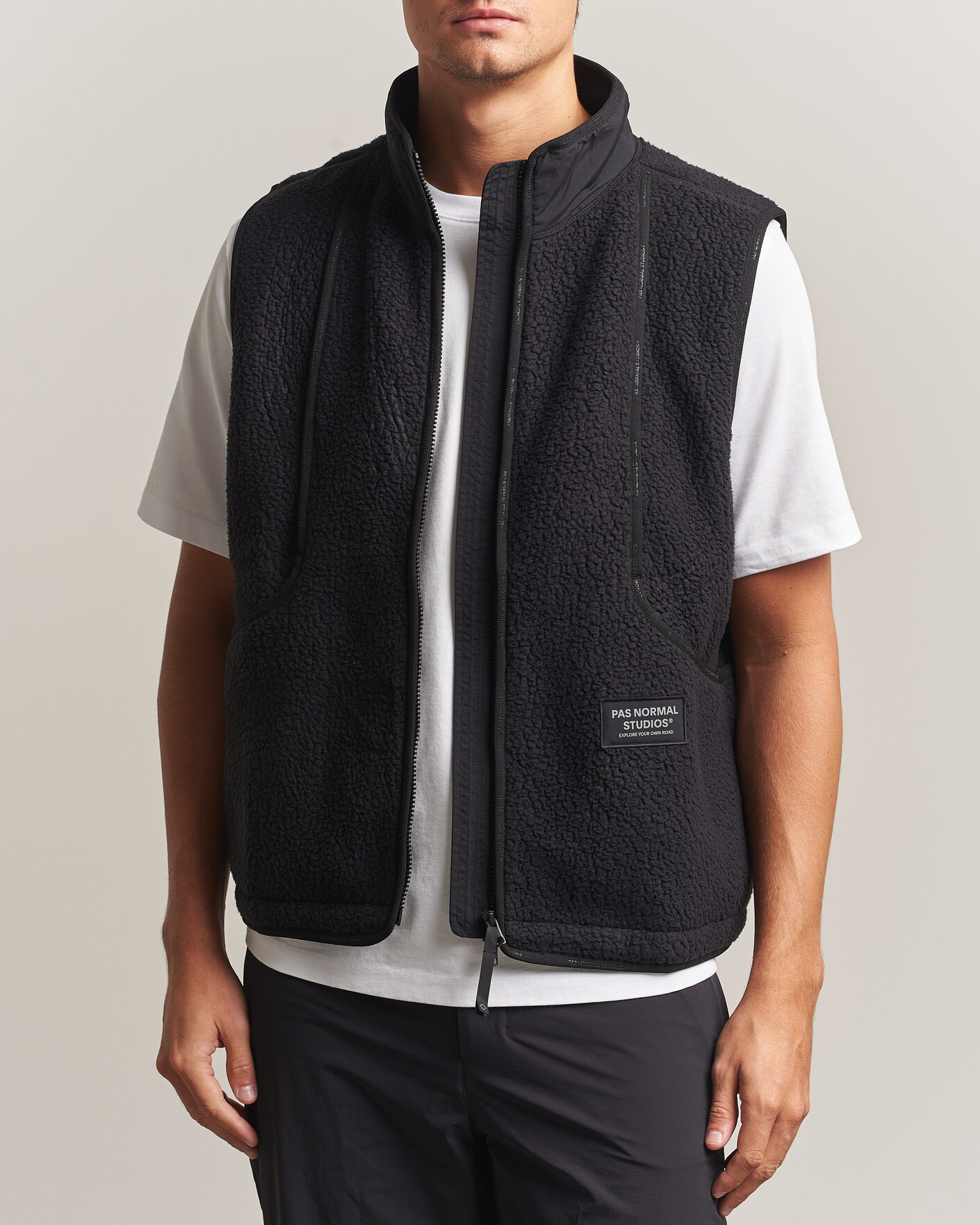 Herre | Trøjer | Pas Normal Studios | Off-Race Pile Fleece Black