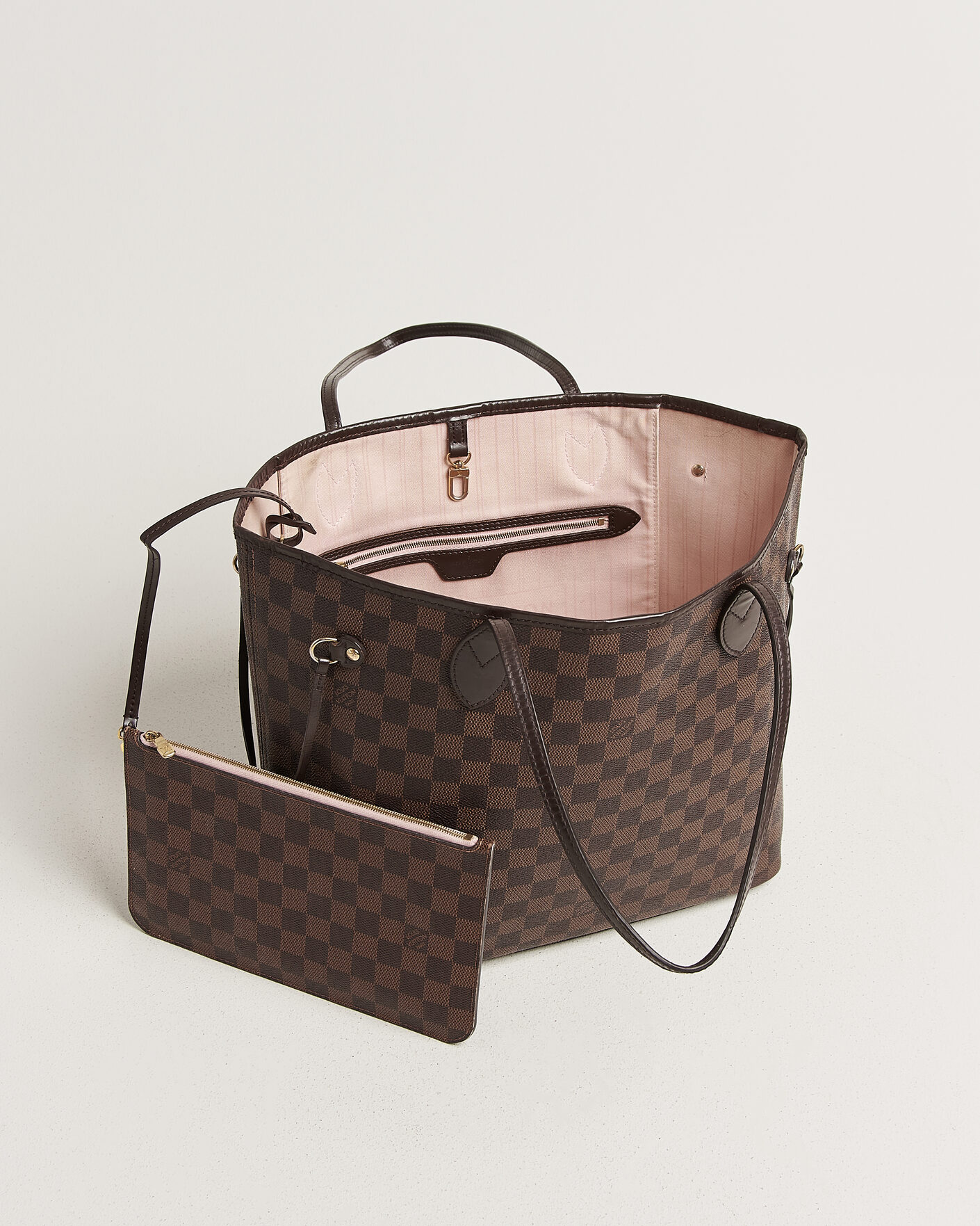 Herre | Pre-Owned & Vintage Bags | Louis Vuitton Pre-Owned | Neverfull MM  Damier Ebene